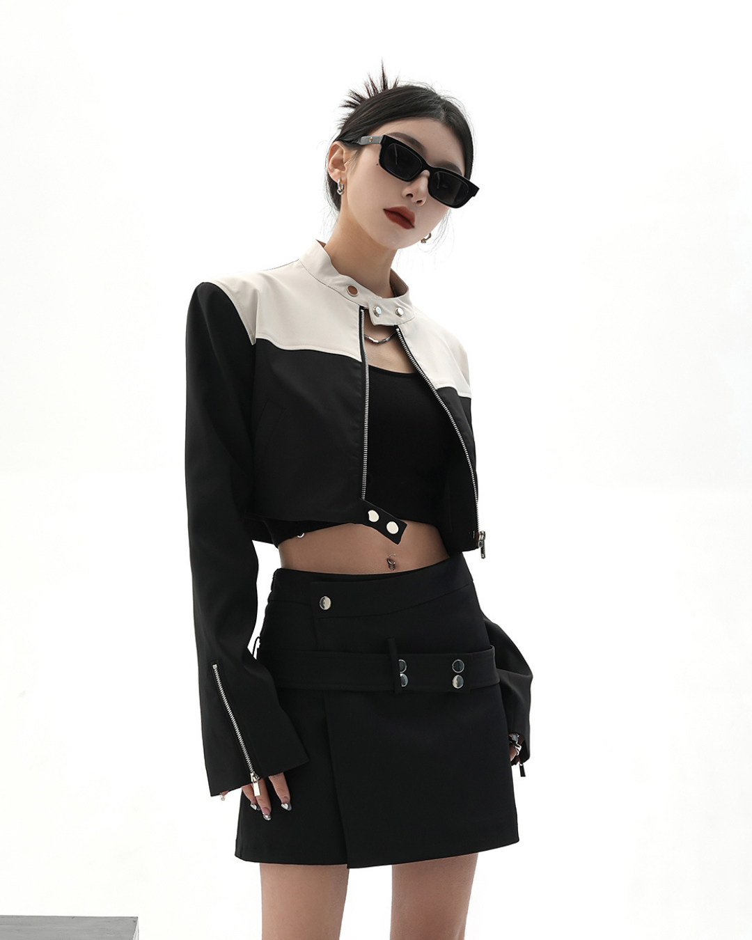 A Line Belt Skirt SRS0015