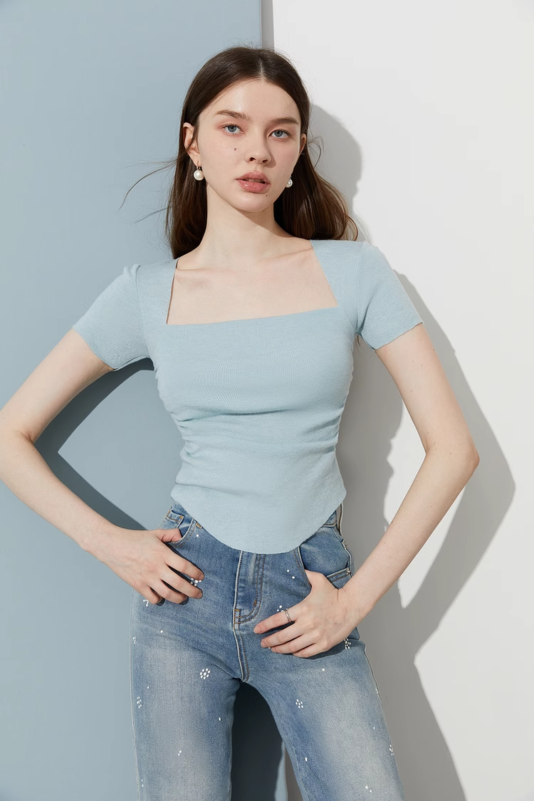 Square Neck Slim Top DPY0006