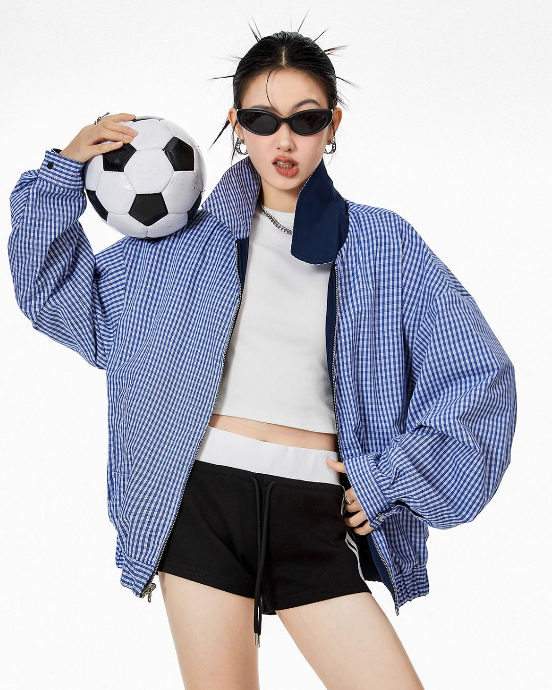 Reversible Plaid Jacket ICM0067