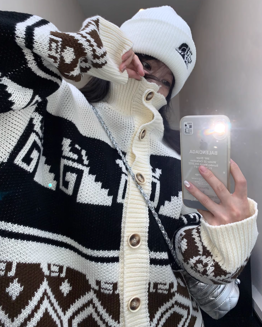 Vintage Nordic Knit Cardigan YLS0676