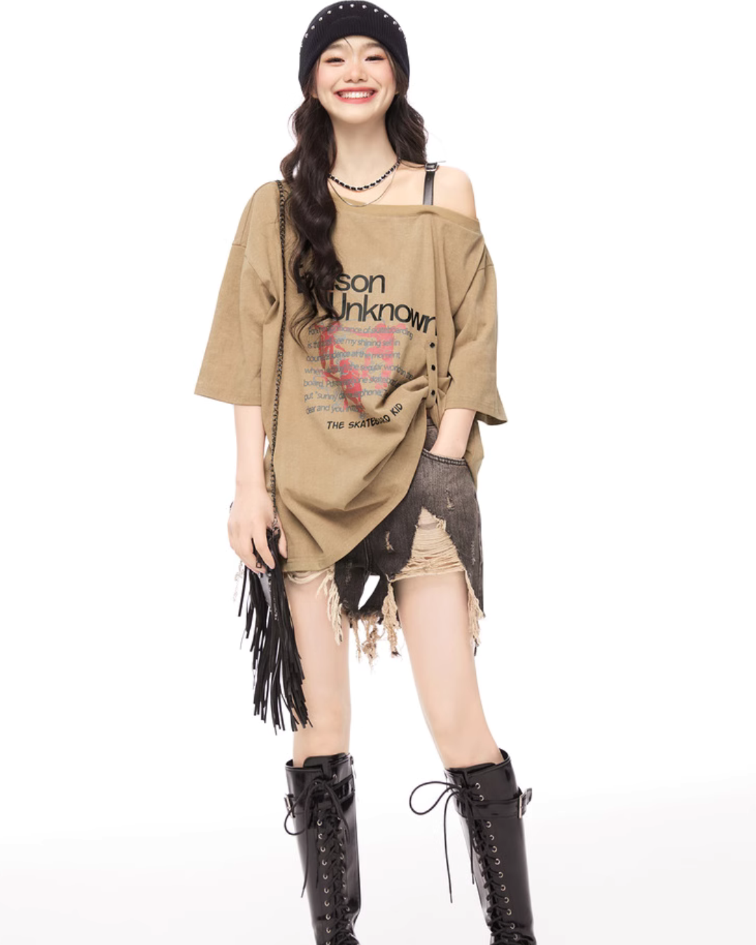 Off Shoulder Loose Tops EPU0005