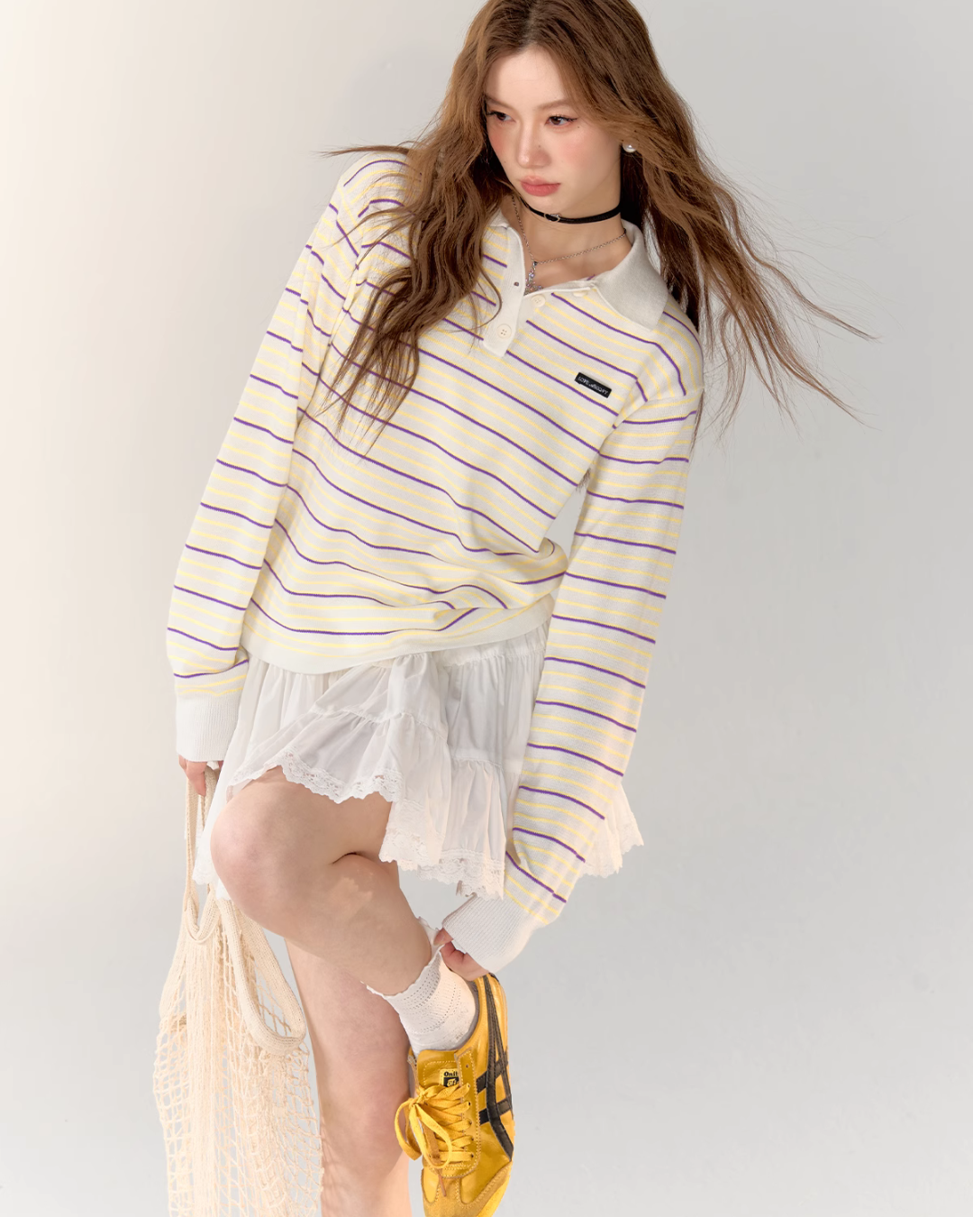 Polo Casual Long Sleeve Tops ASG0025