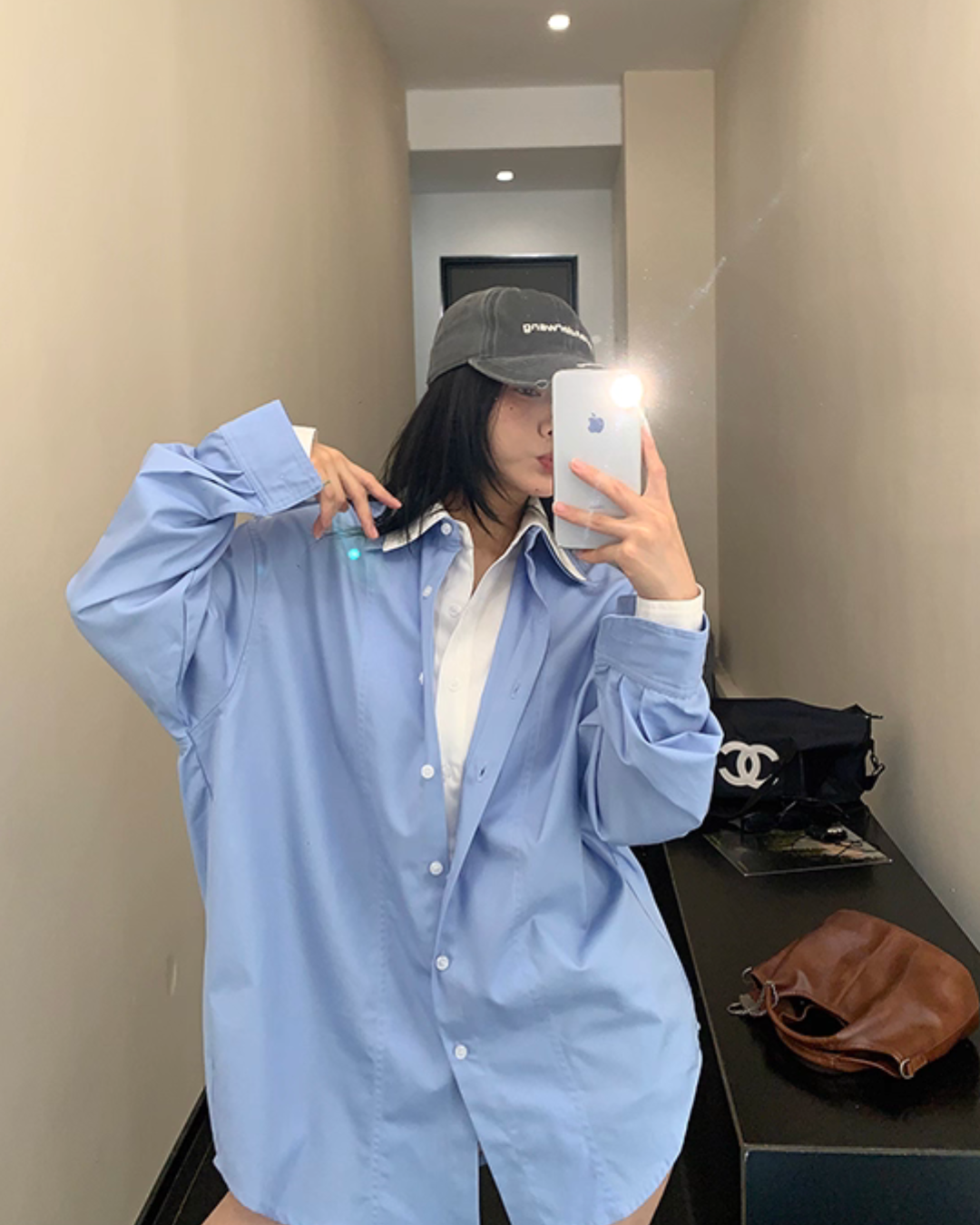 Layered Style Long Sleeve Shirt YLS0902