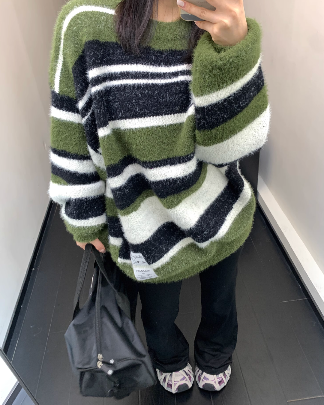 Multi Border Knit Tops YLS0579