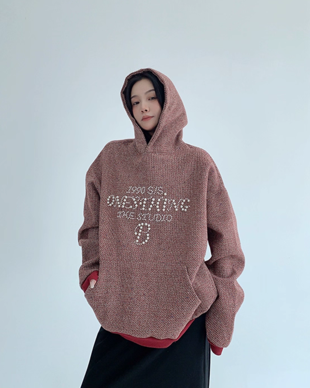 Pearl Logo Loose Hoodie YLS0955