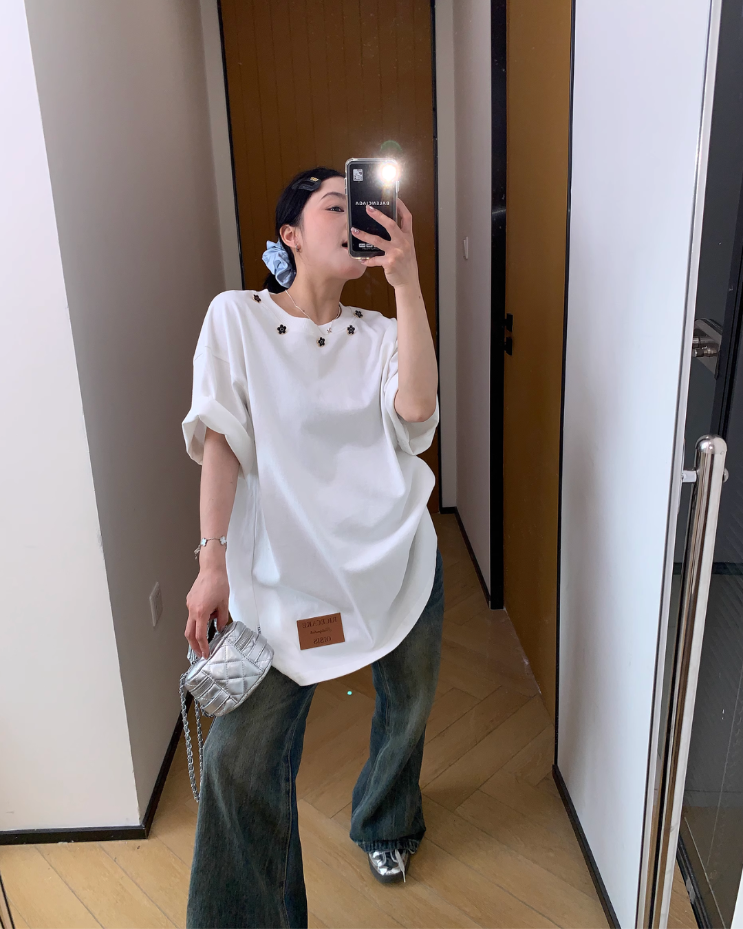 Collar Flower T-Shirt YLS0857