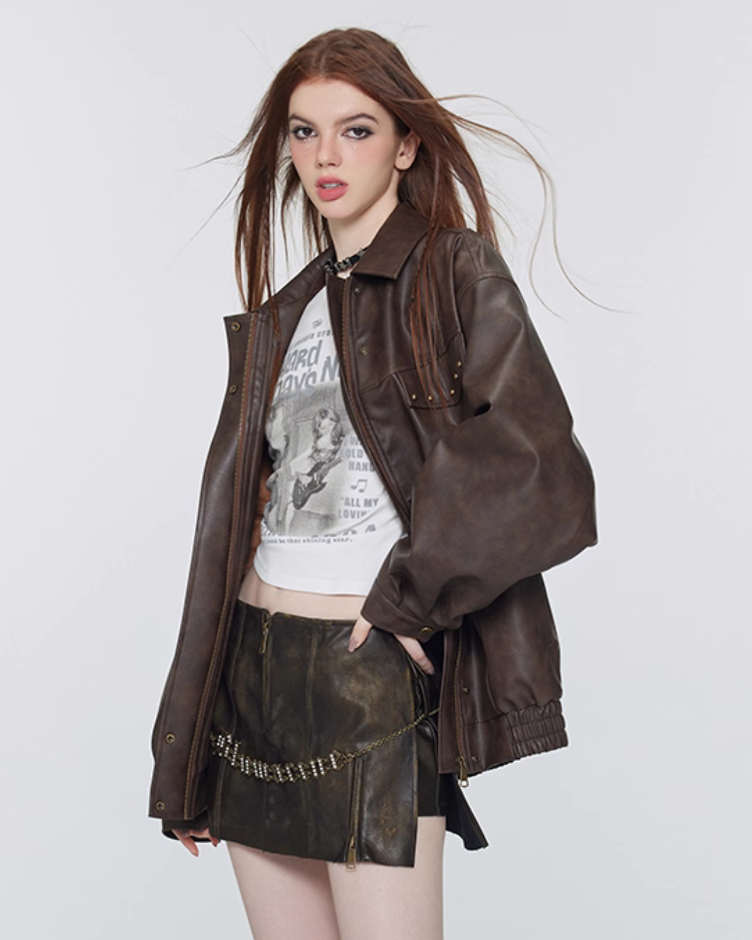 Vintage Leather Work Jacket VSE0065