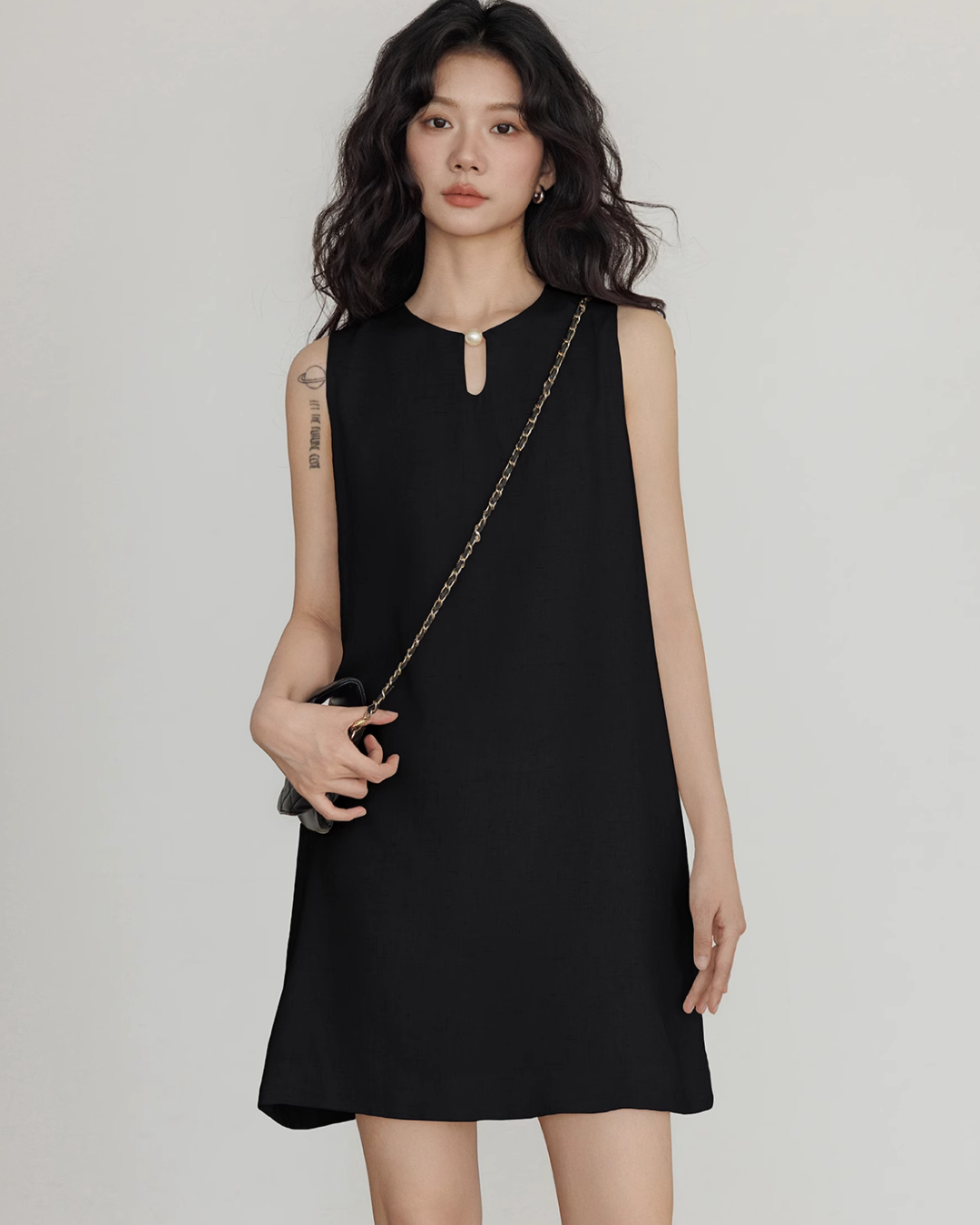 Linen Sleeveless Dress VAS0027