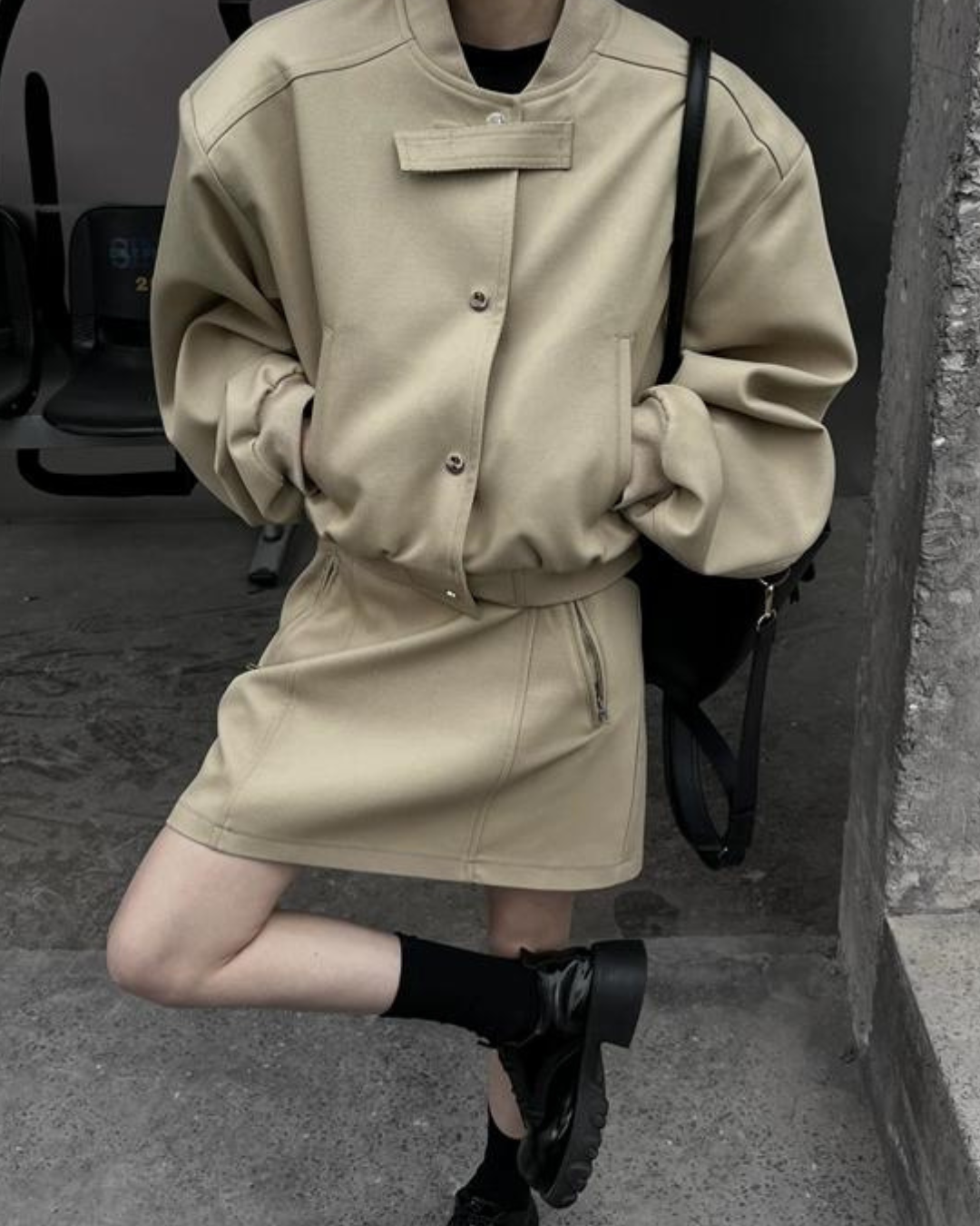 Maillard Sports Cropped Jacket&Trapezium Skirt VCY0010