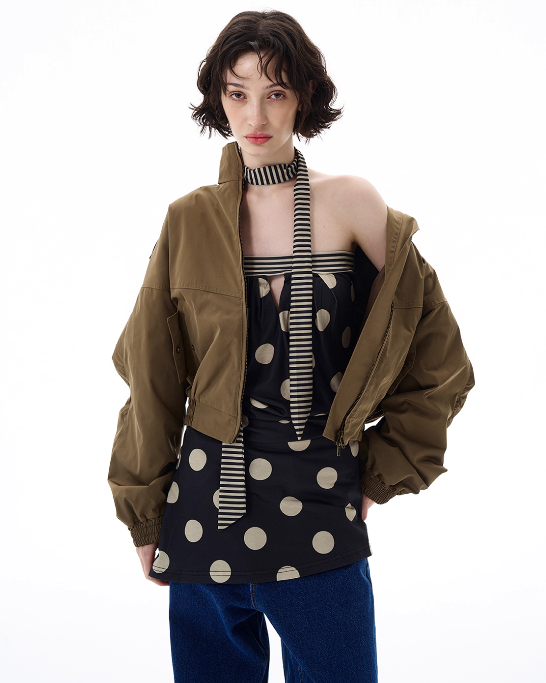 Stand Collar Short Jacket WLS0004