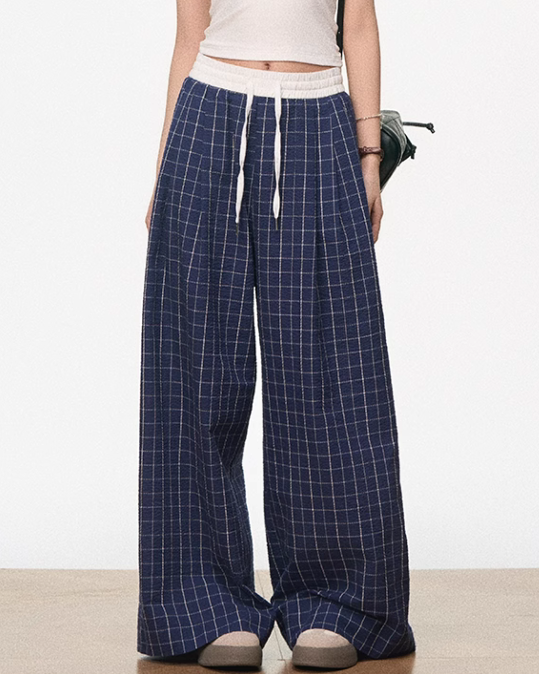 Vintage Plaid Casual Pants WEO0040