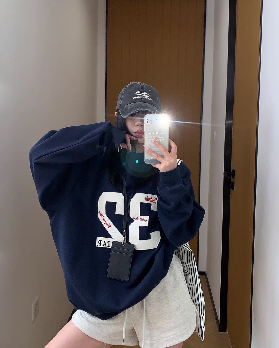 Number Logo Sweat Top YLS0827