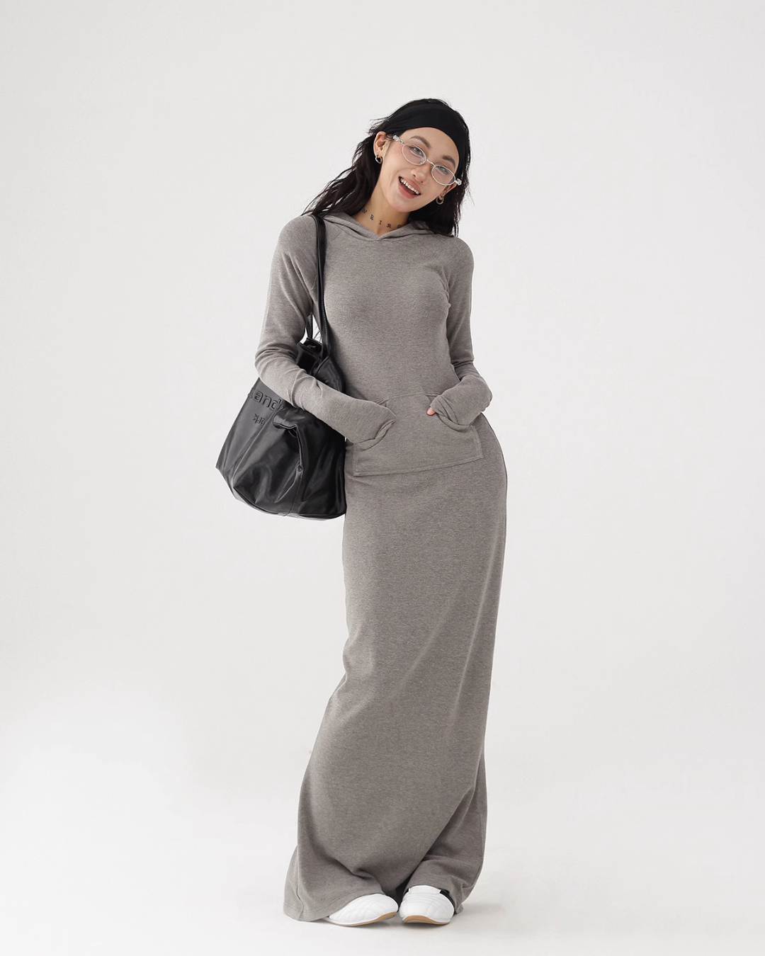 Hood Maxi Length Dress ACS0223