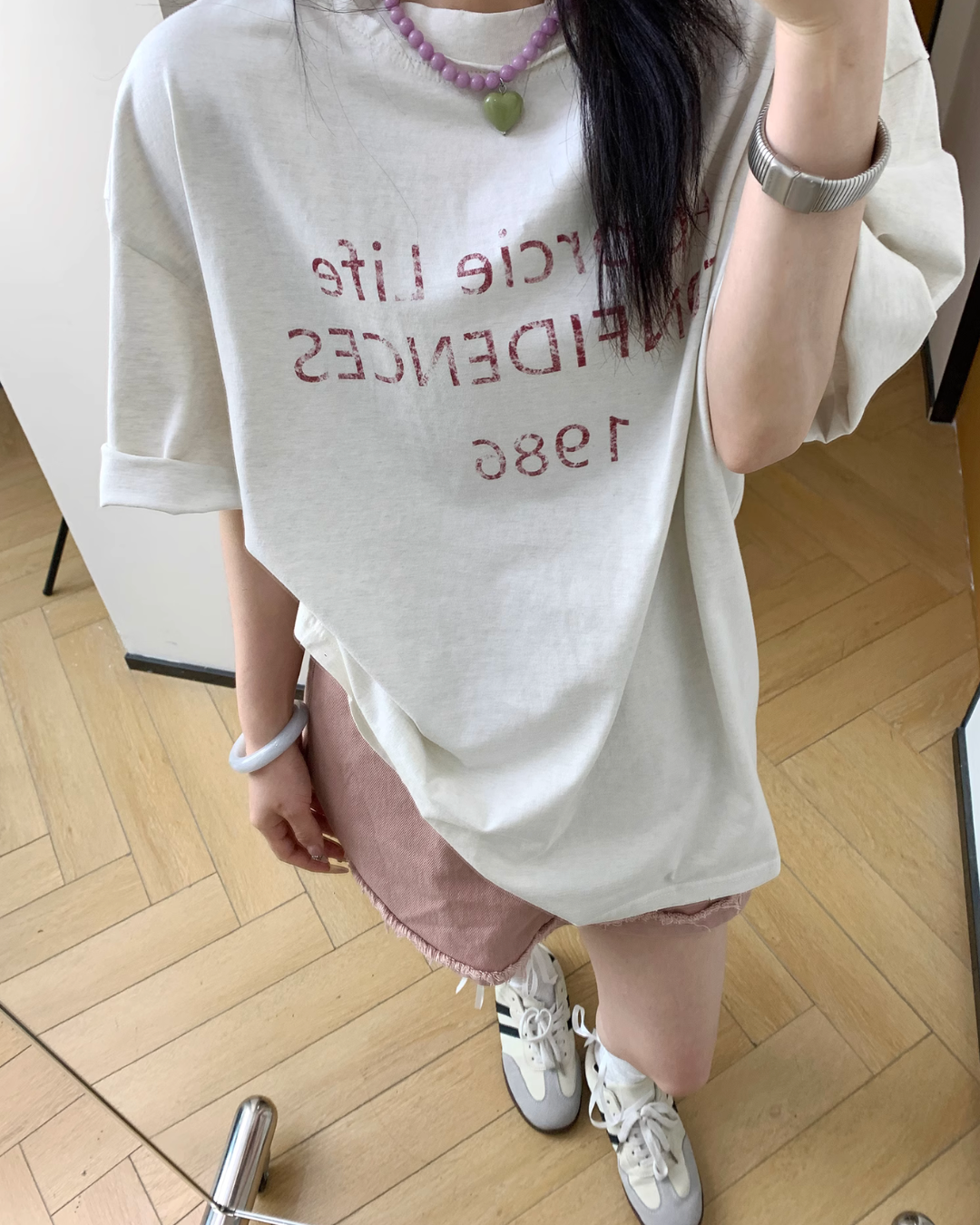 Logo Printed Short Sleeve T-Shirt YLS0835