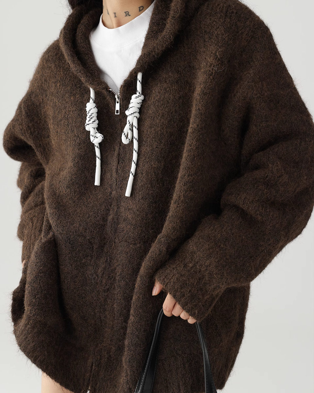 Hooded Knit Zip Jacket ACS0204