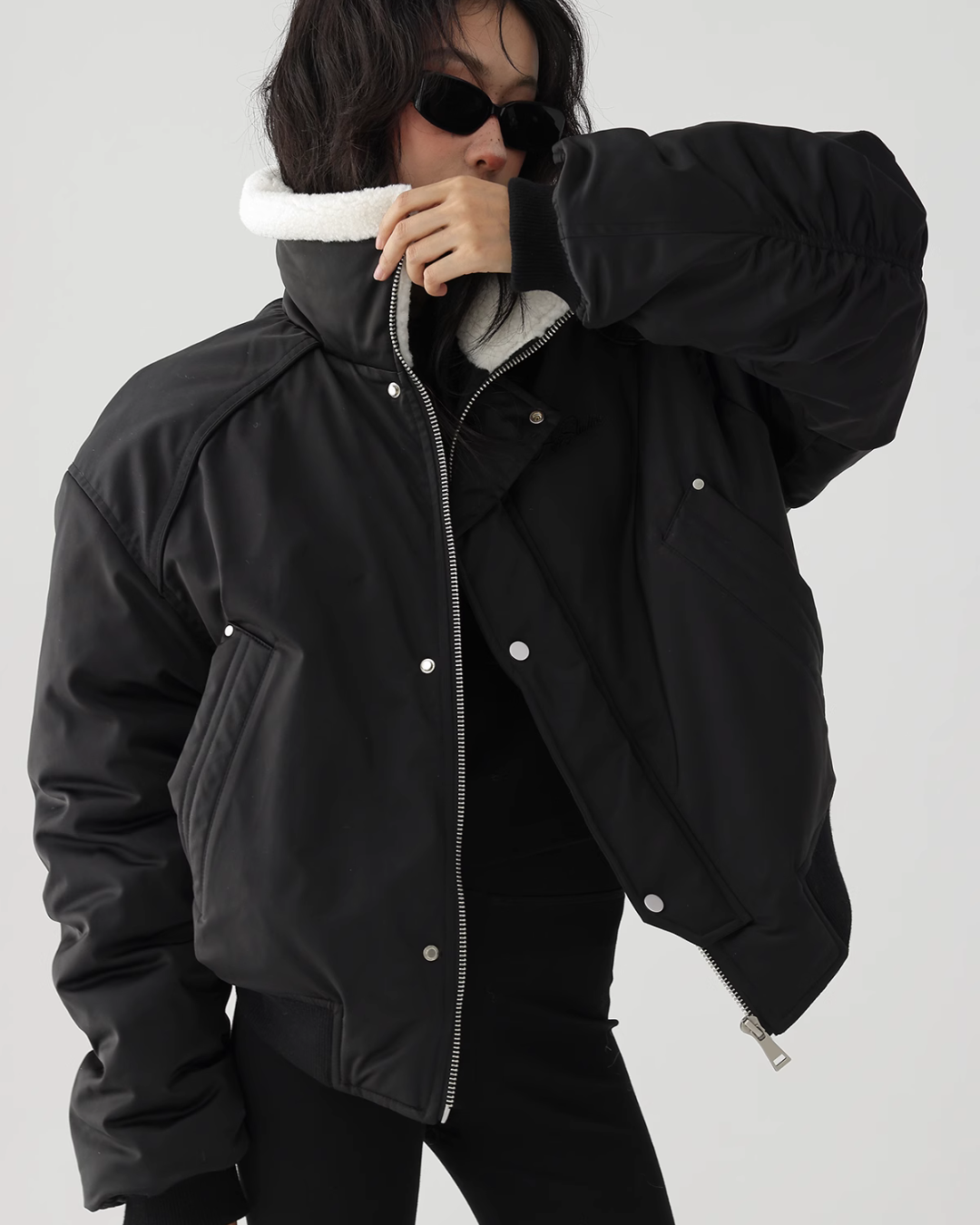 Fur Bomber Jacket ACS0186