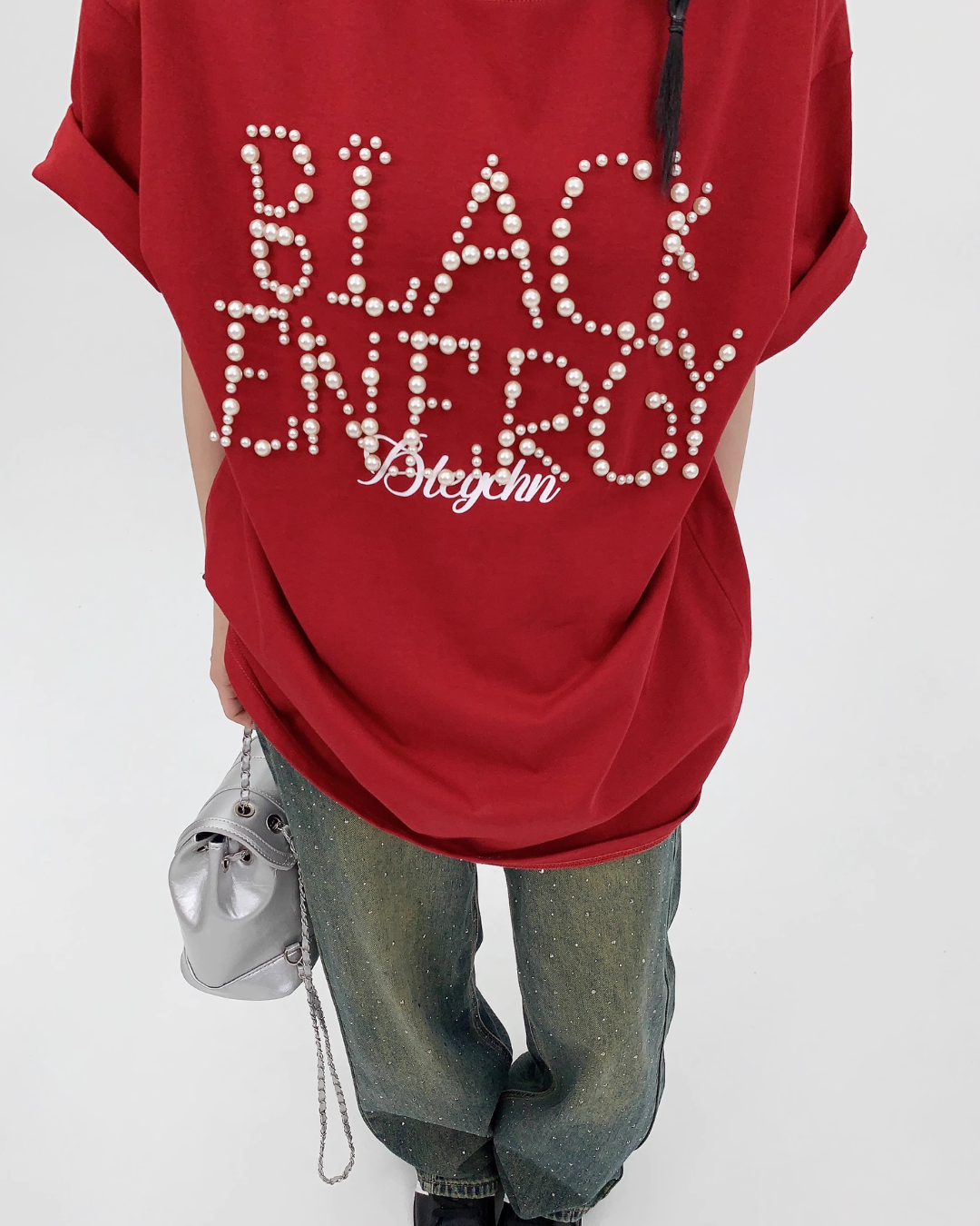 Pearl Logo Loose T-Shirt YLS0257