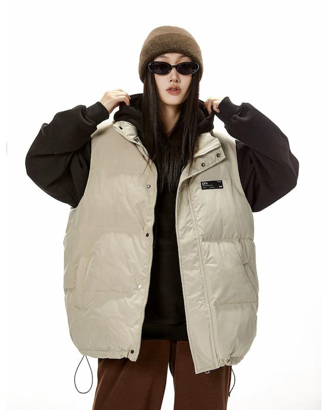 Back Logo Down Vest ICM0009