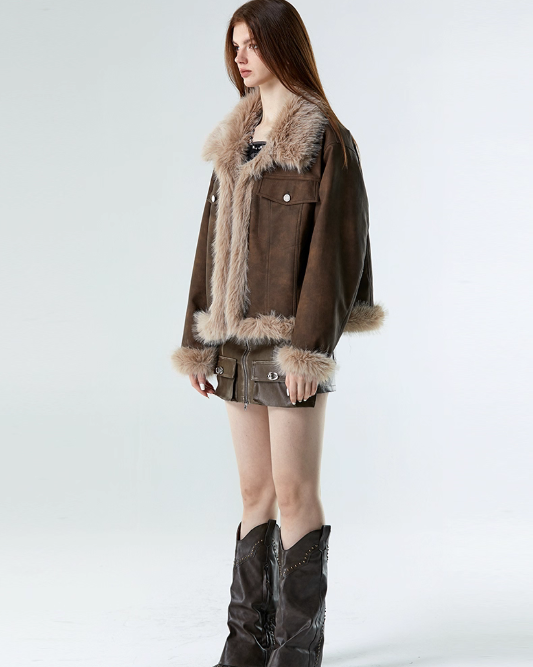 Vintage Mouton Coat VSE0066