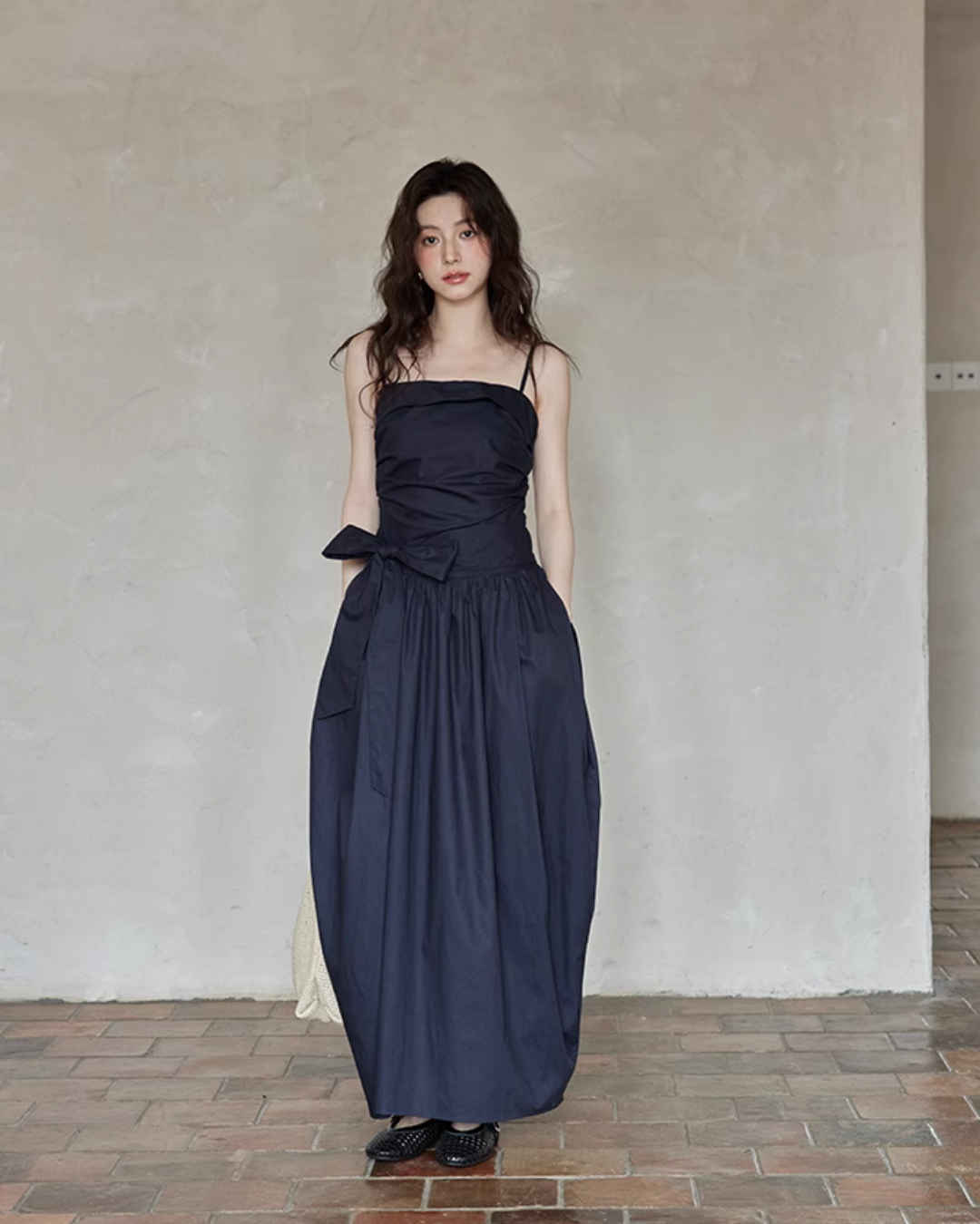 West Ribbon Cotton Dress SMS0003