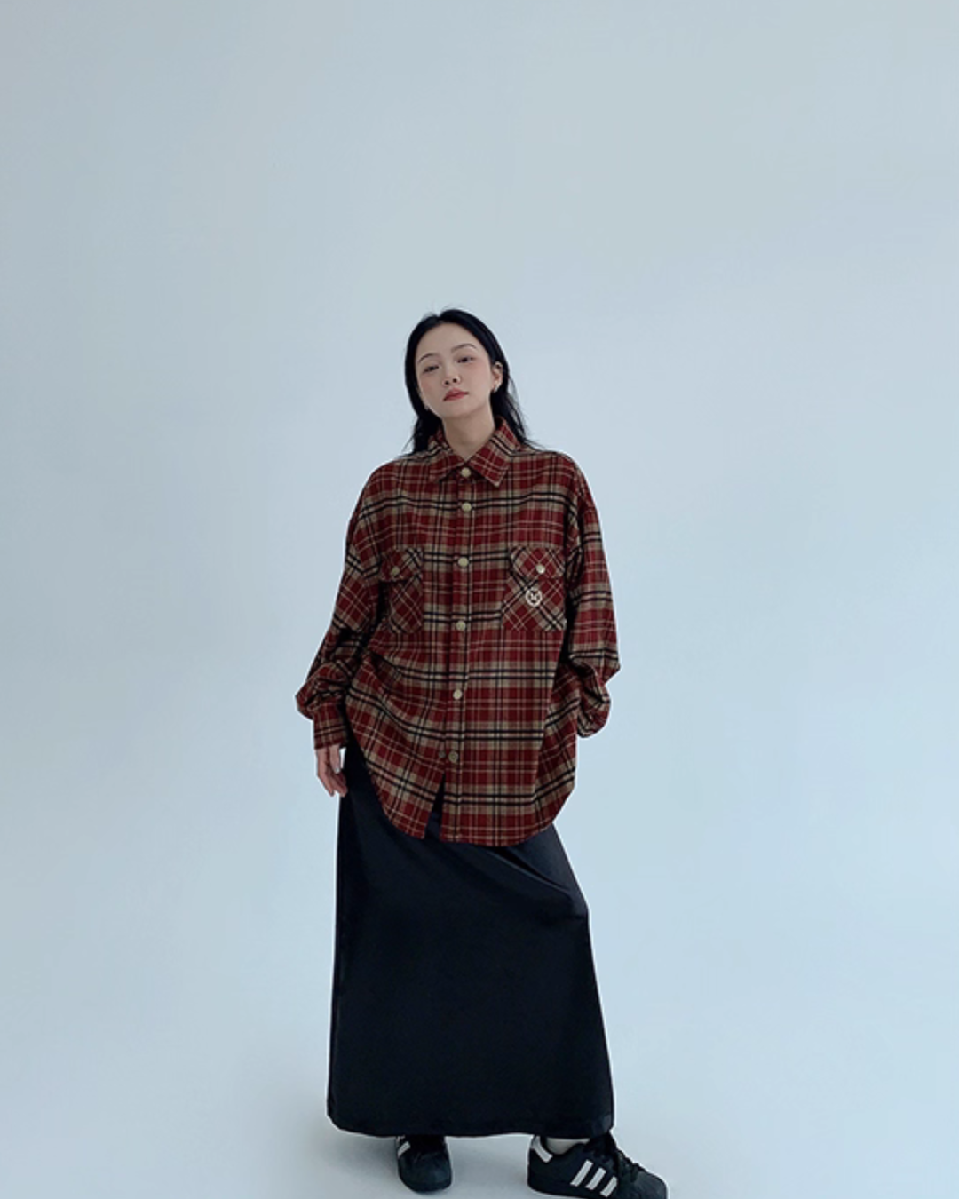 Oversized Check Shirt YLS0900