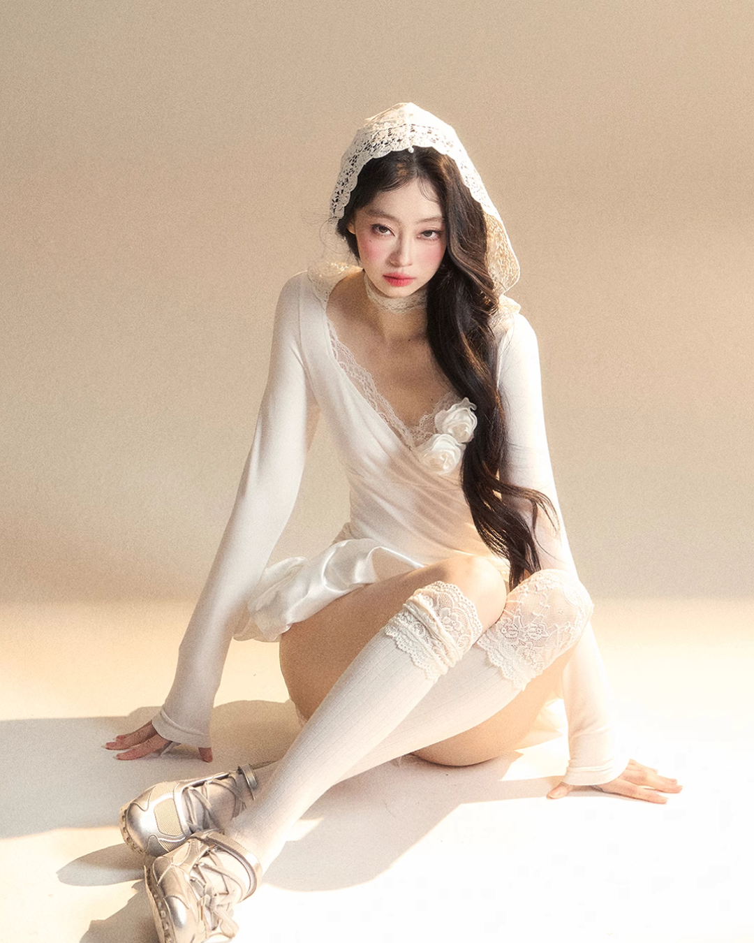 Race Hood Rose Mini Dress LAS0024