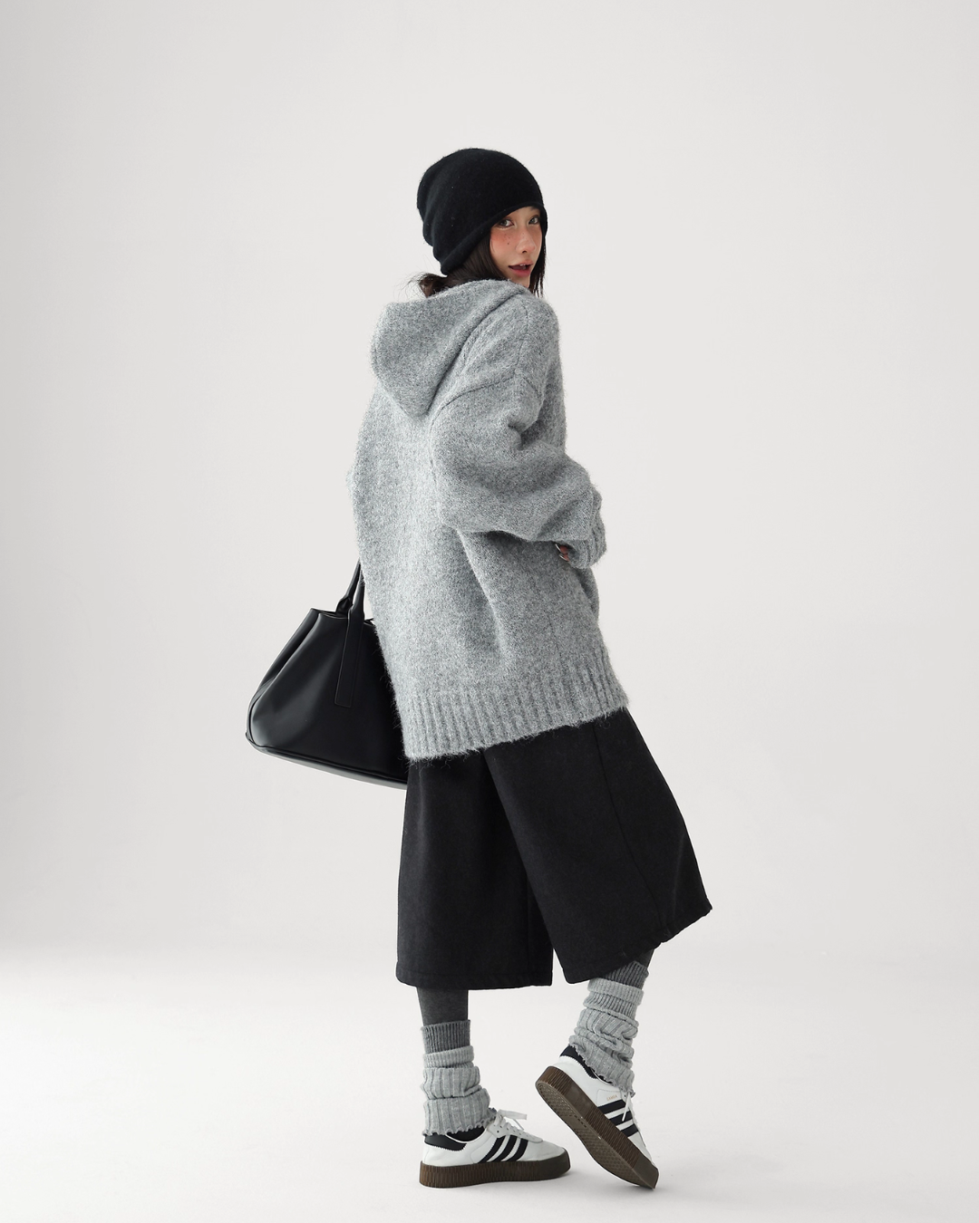 Wool Knit Hoodie Pullover ACS0317