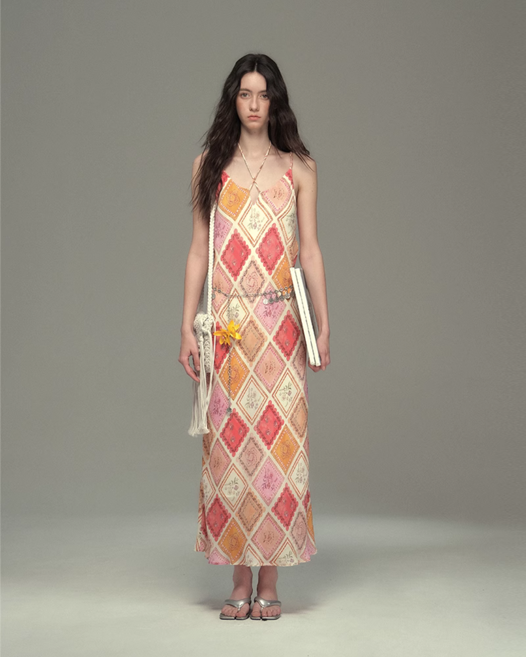 Asian Camisole Long Dress USY0005