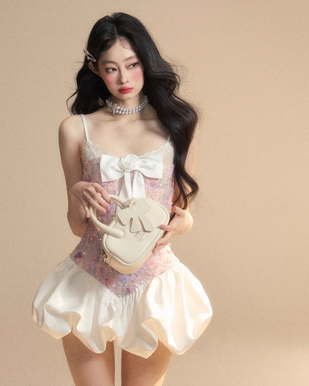 Big Ribbon Mini Dress LAS0017