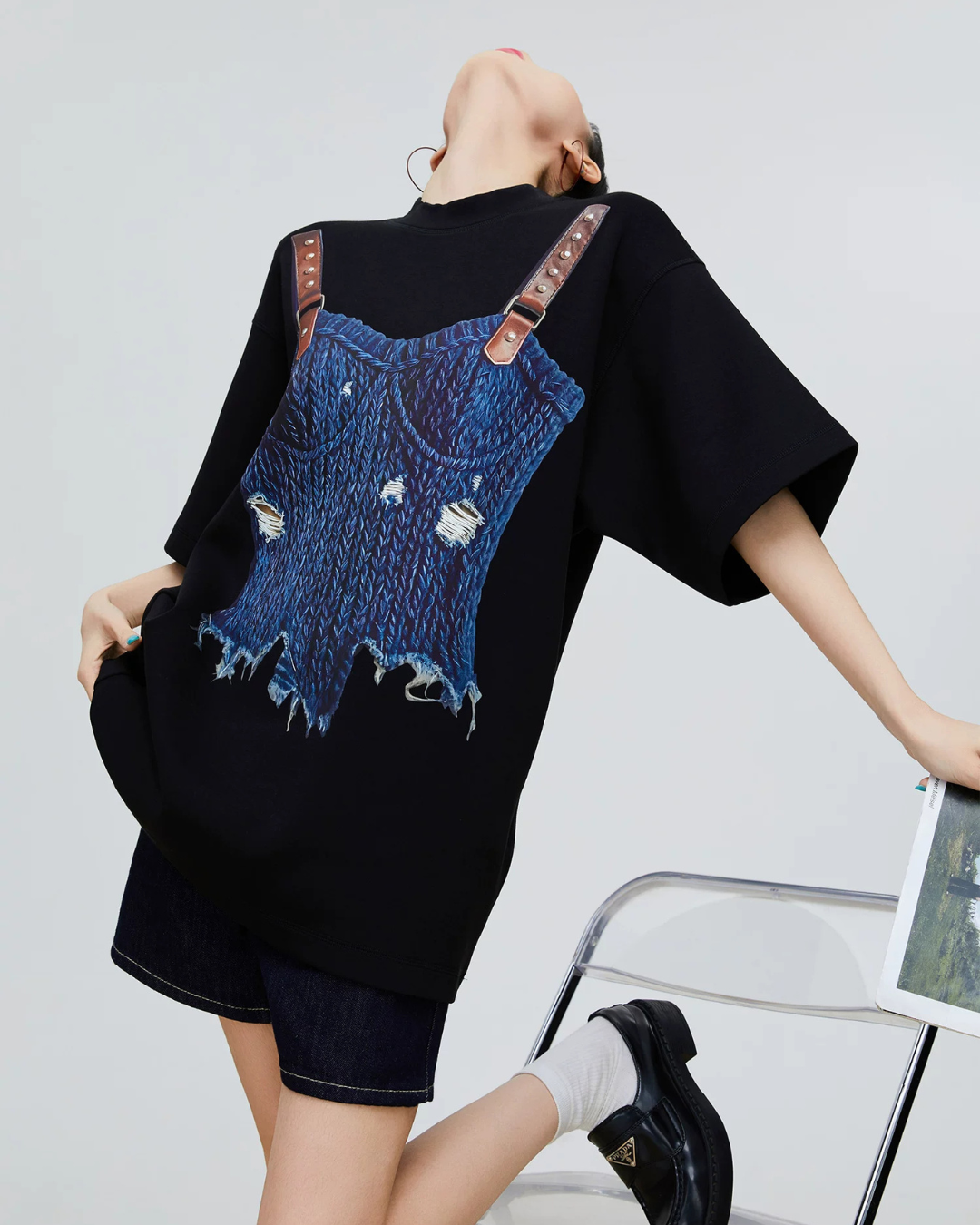 Fake Layered Short-Sleeve T-Shirt FER0169