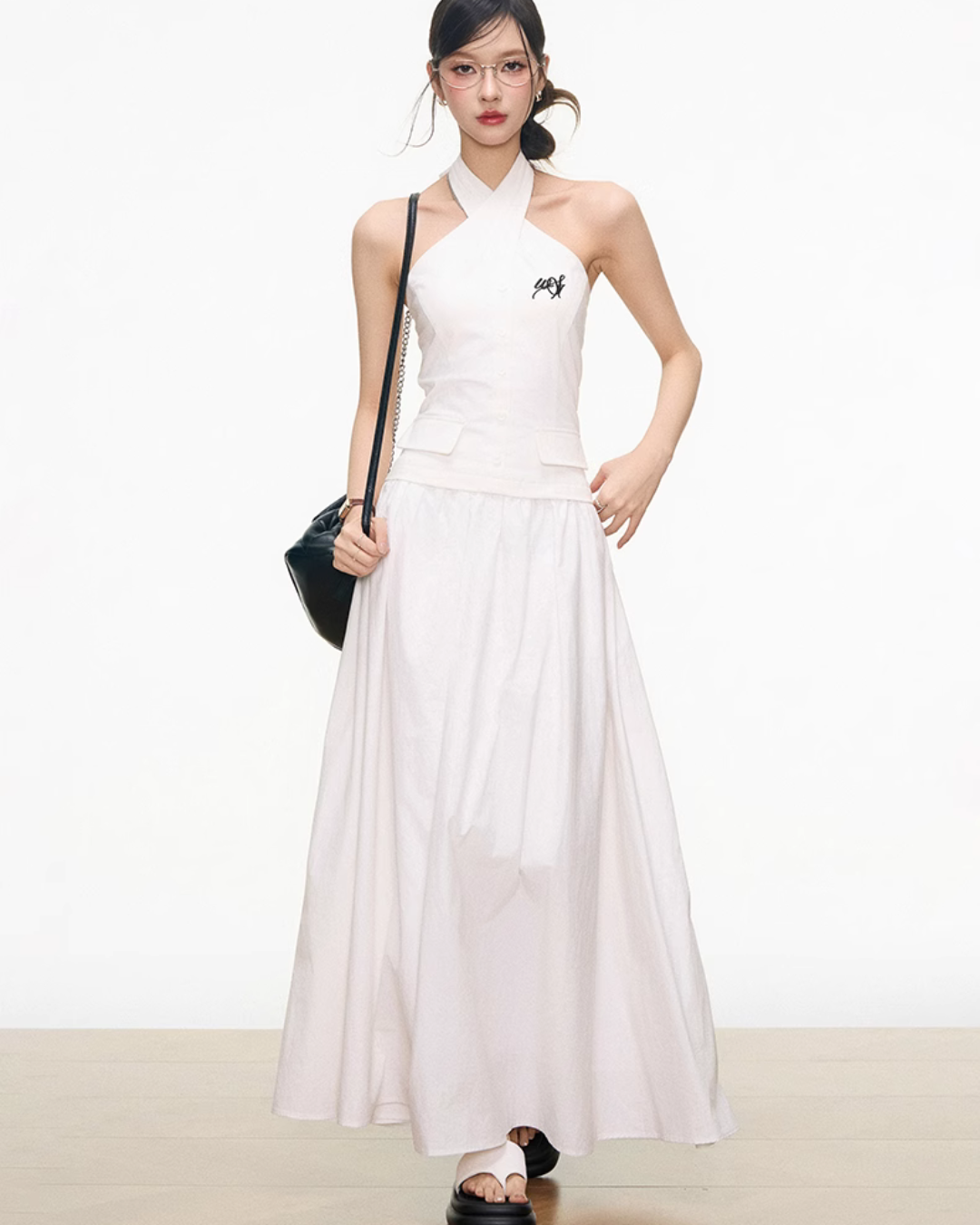 Cross Strap Halter Dress WEO0032