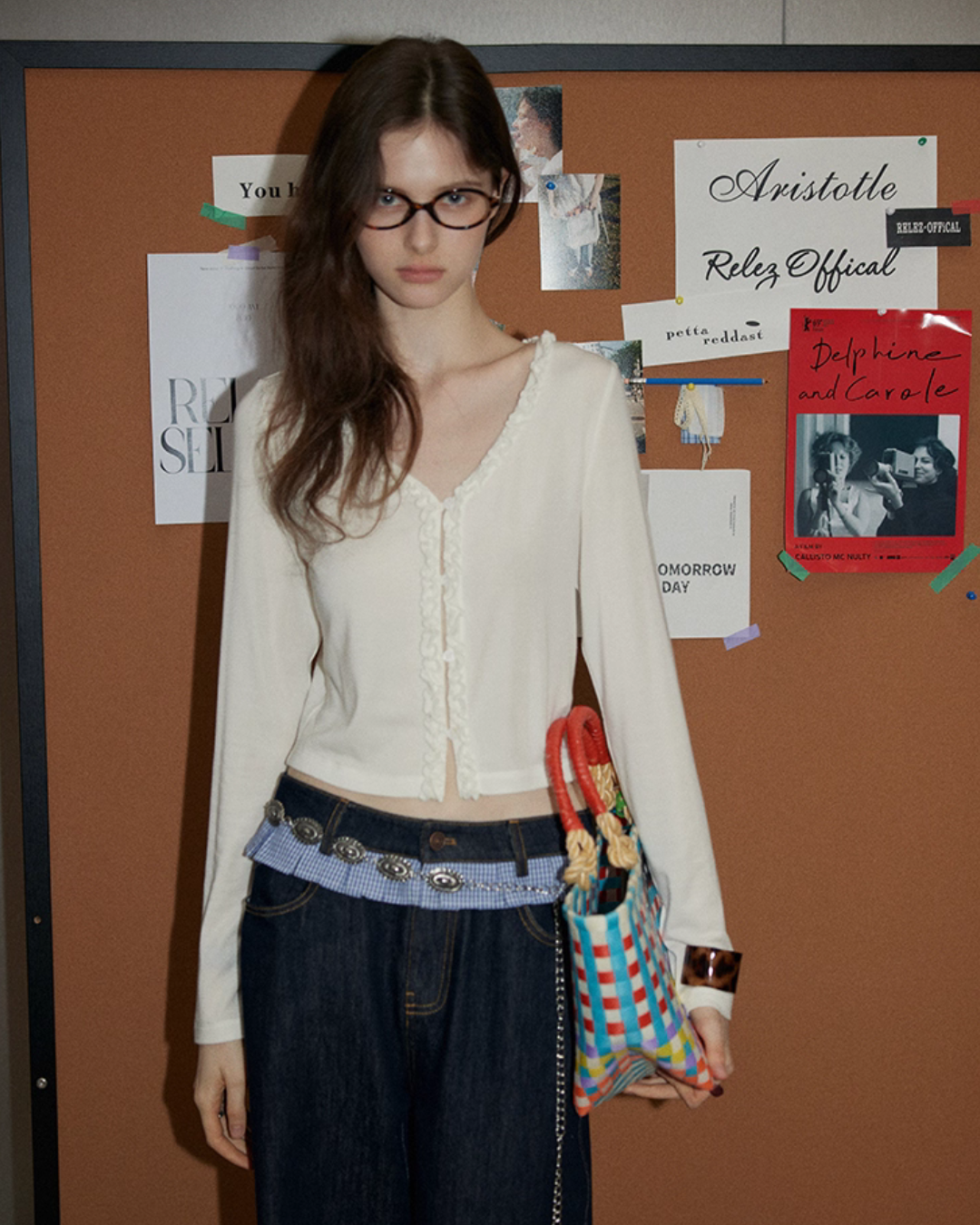 Patchwork High Waist Wide Pants RLZ0008