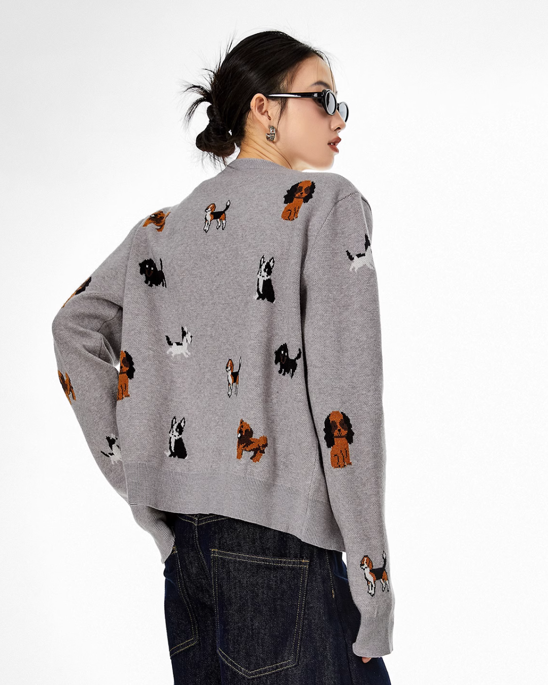 Dog Short Knit Cardigan ICM0062