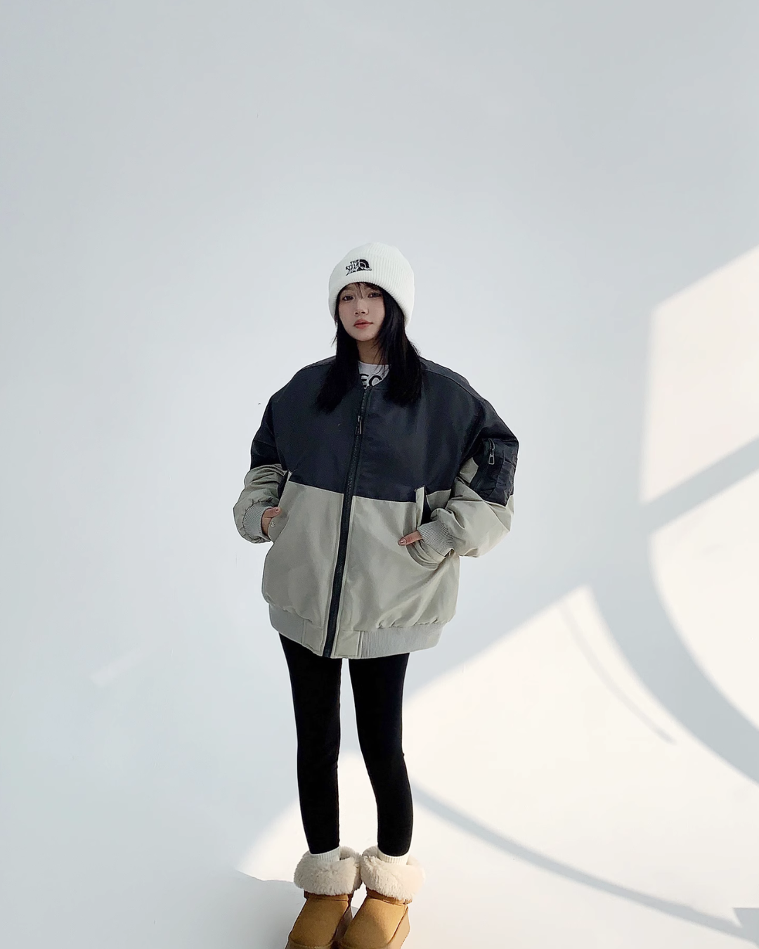 Two Color Down Jacket YLS0649