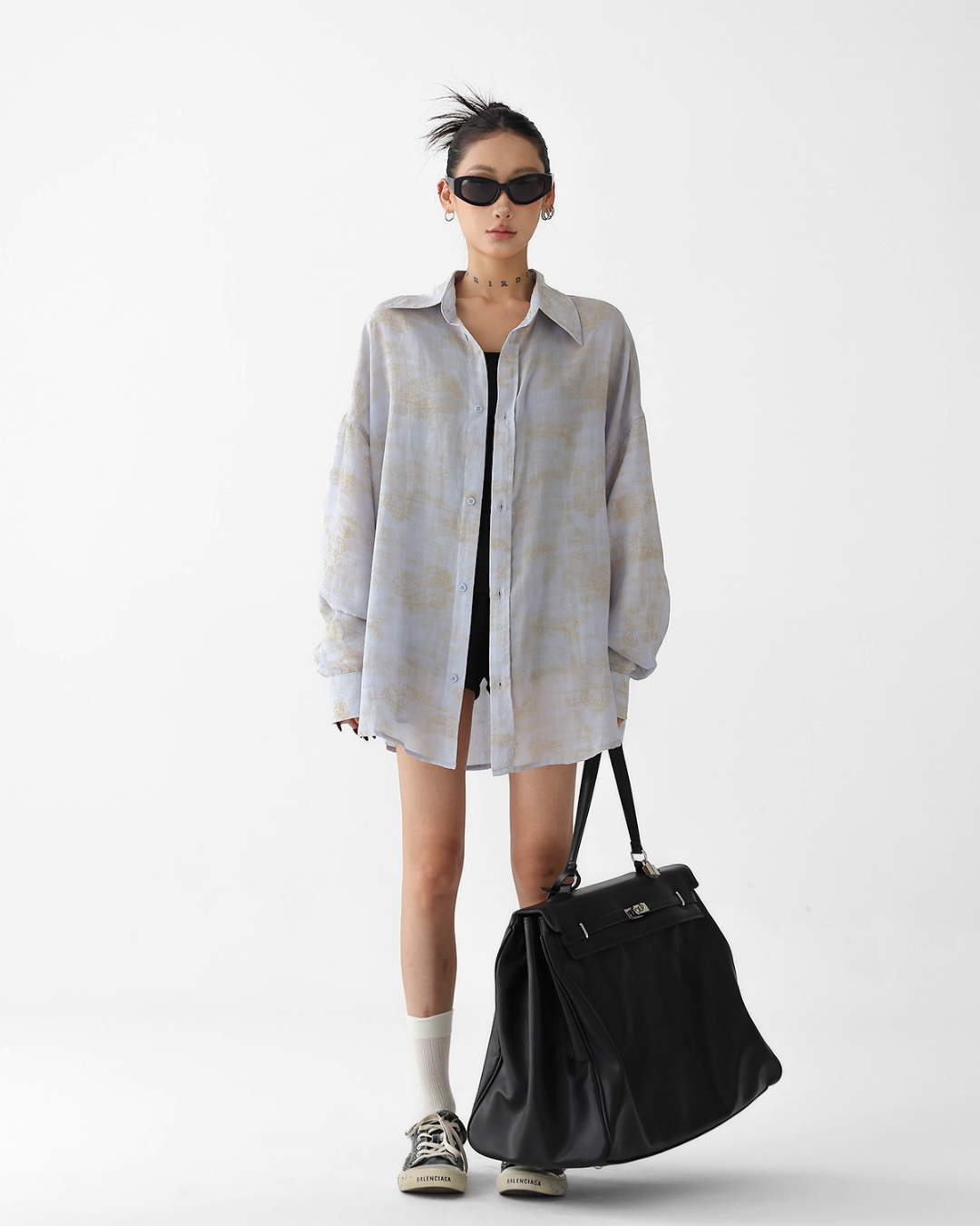 Vintage Gradient Long Sleeve Shirt ACS0263