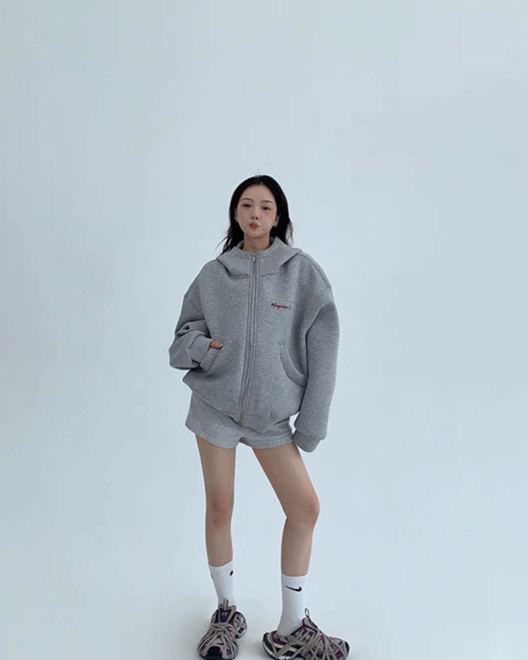 Back Logo Sweat Hood Jacket YLS0908
