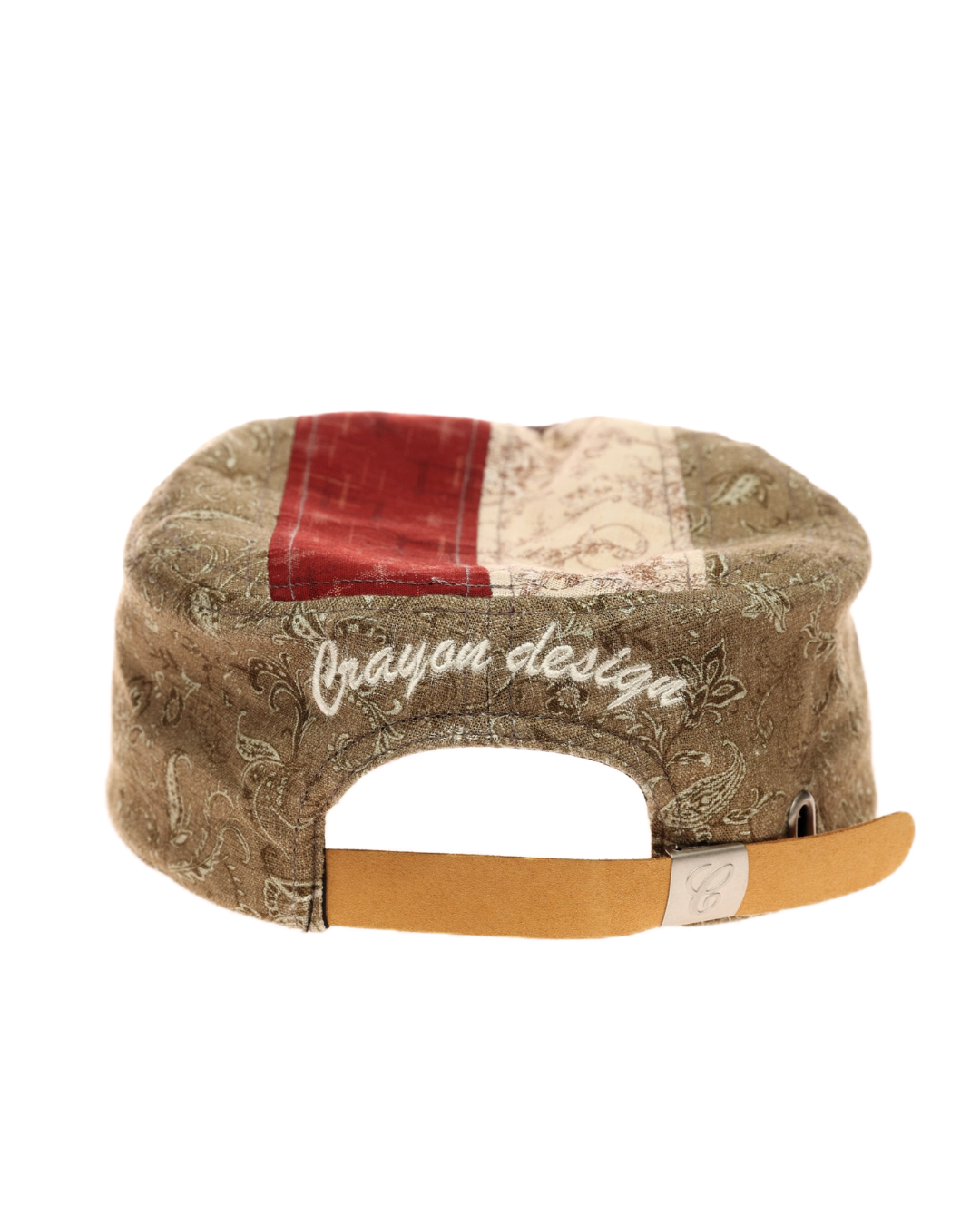 Retro Mix Fabric Embroidered Cap SCY0004