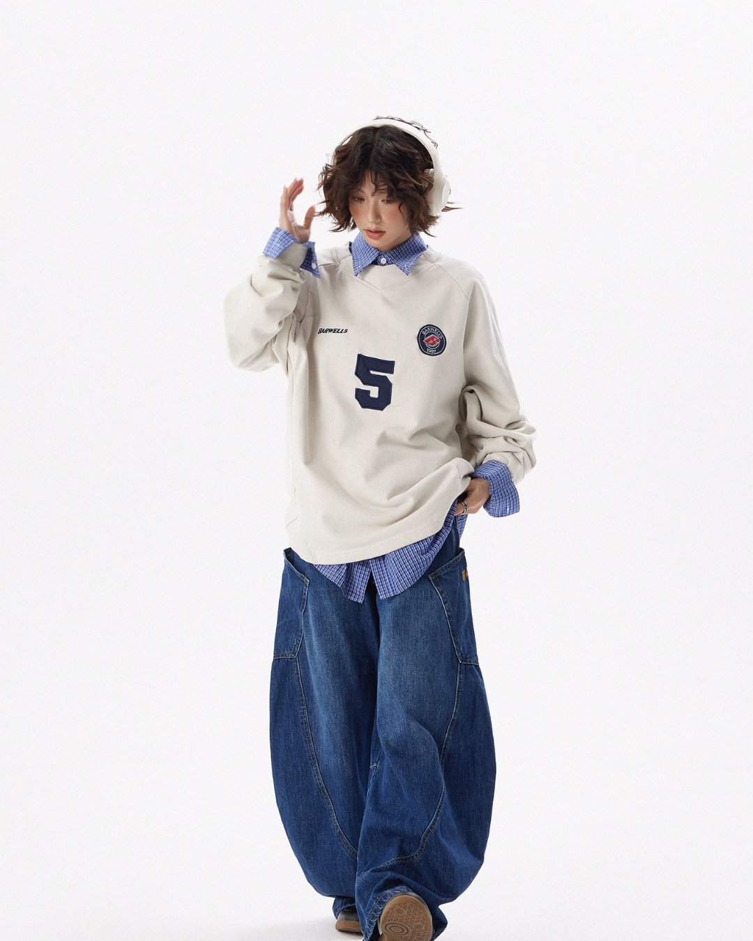 Number Logo Pullover Tops HGX0027