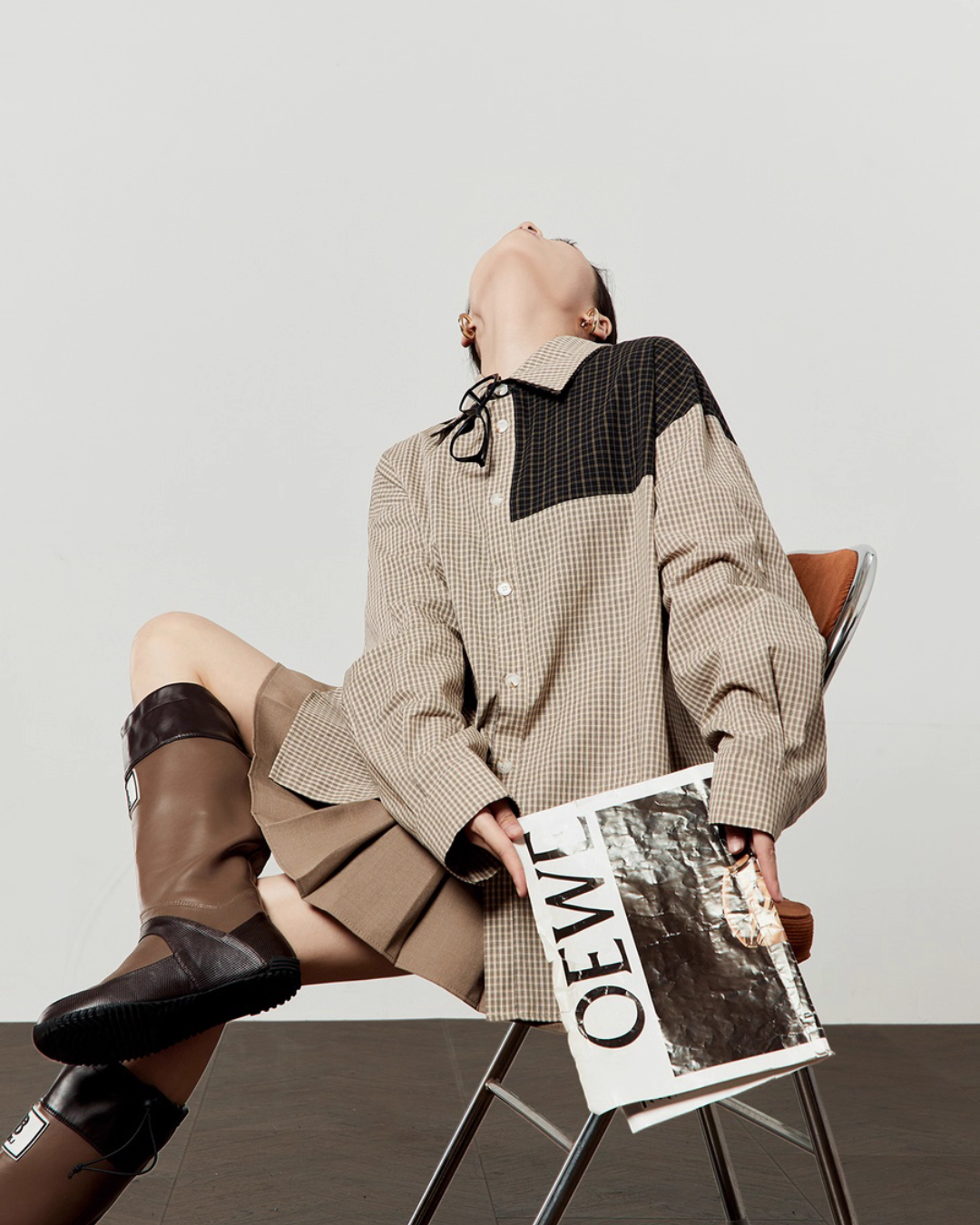 Color block Long Sleeve Shirt LLA0516
