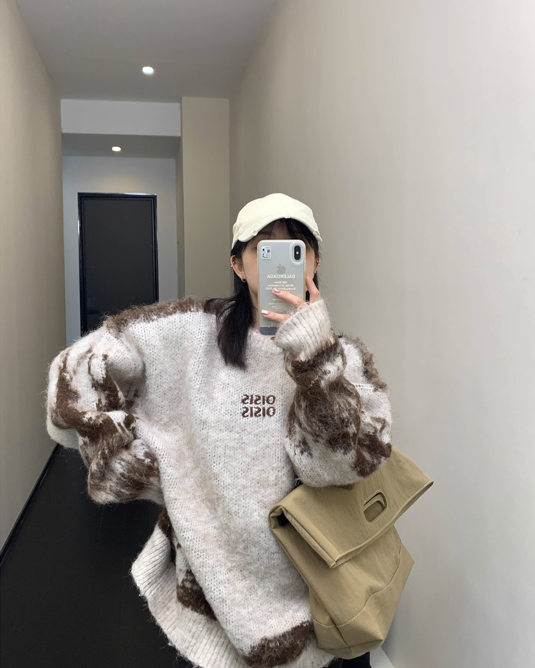 Mohair Marble Knit Tops YLS0610