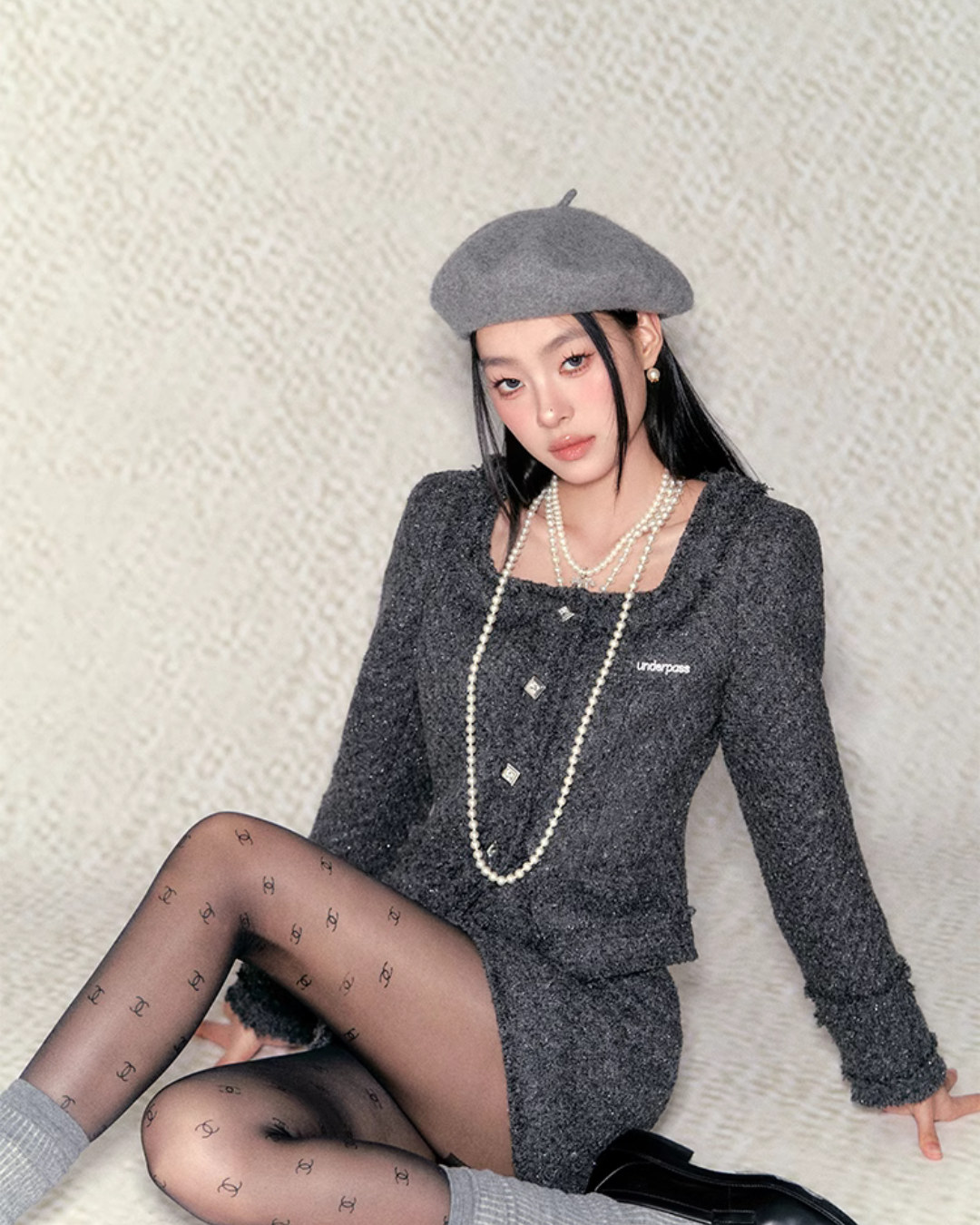 Antique Square Jacket & Mini Skirt UNP0006