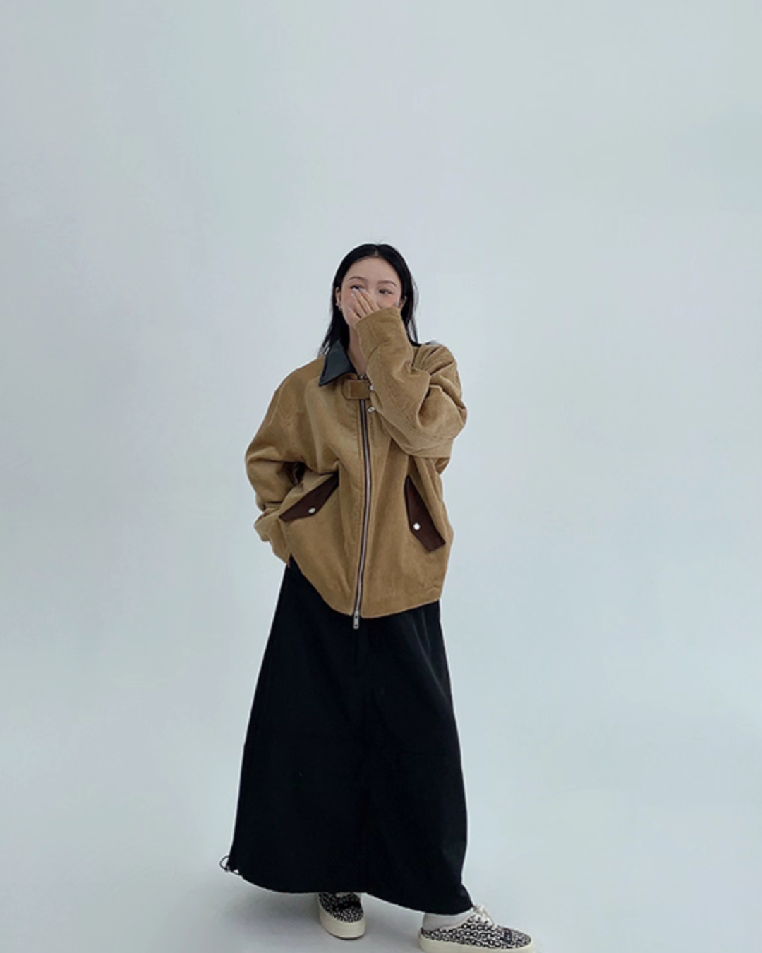 Double Zip Corduroy Jacket YLS0894