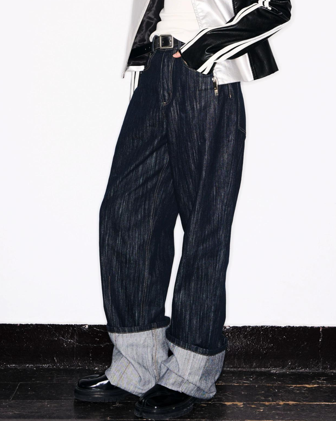 Wash Wide Denim Pants TKC0016