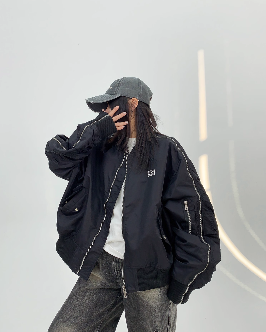 Zip Side Line MA-1 Blouson YLS0823