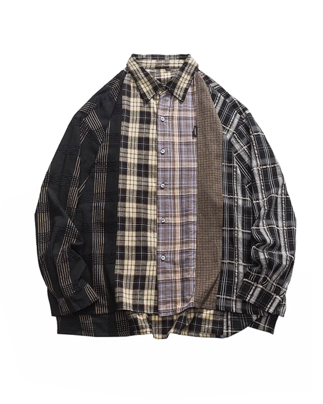 Oversized Remake Long Sleeve Check Shirt YLS0410