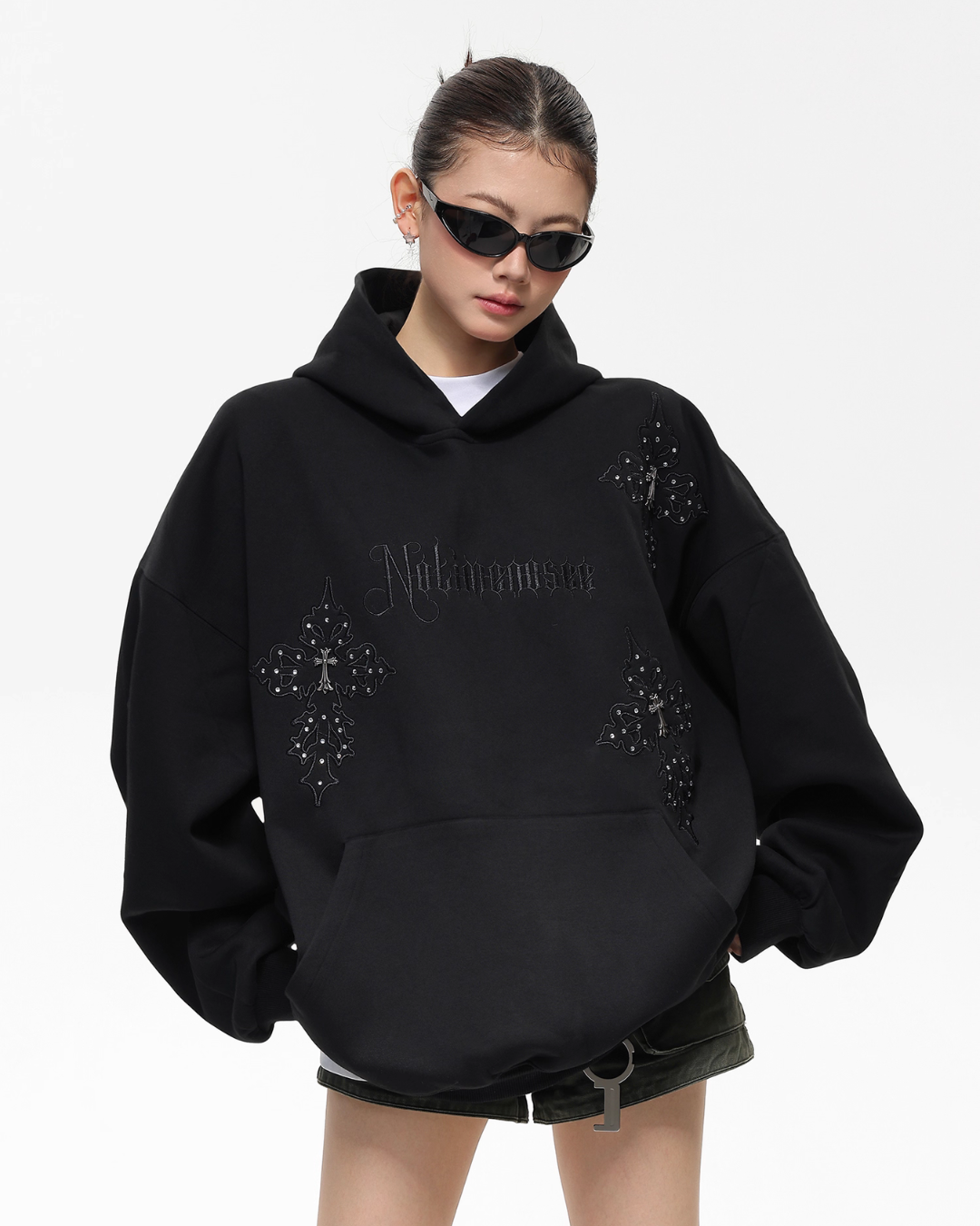 Embroidered Street Loose Hoodie ACS0308