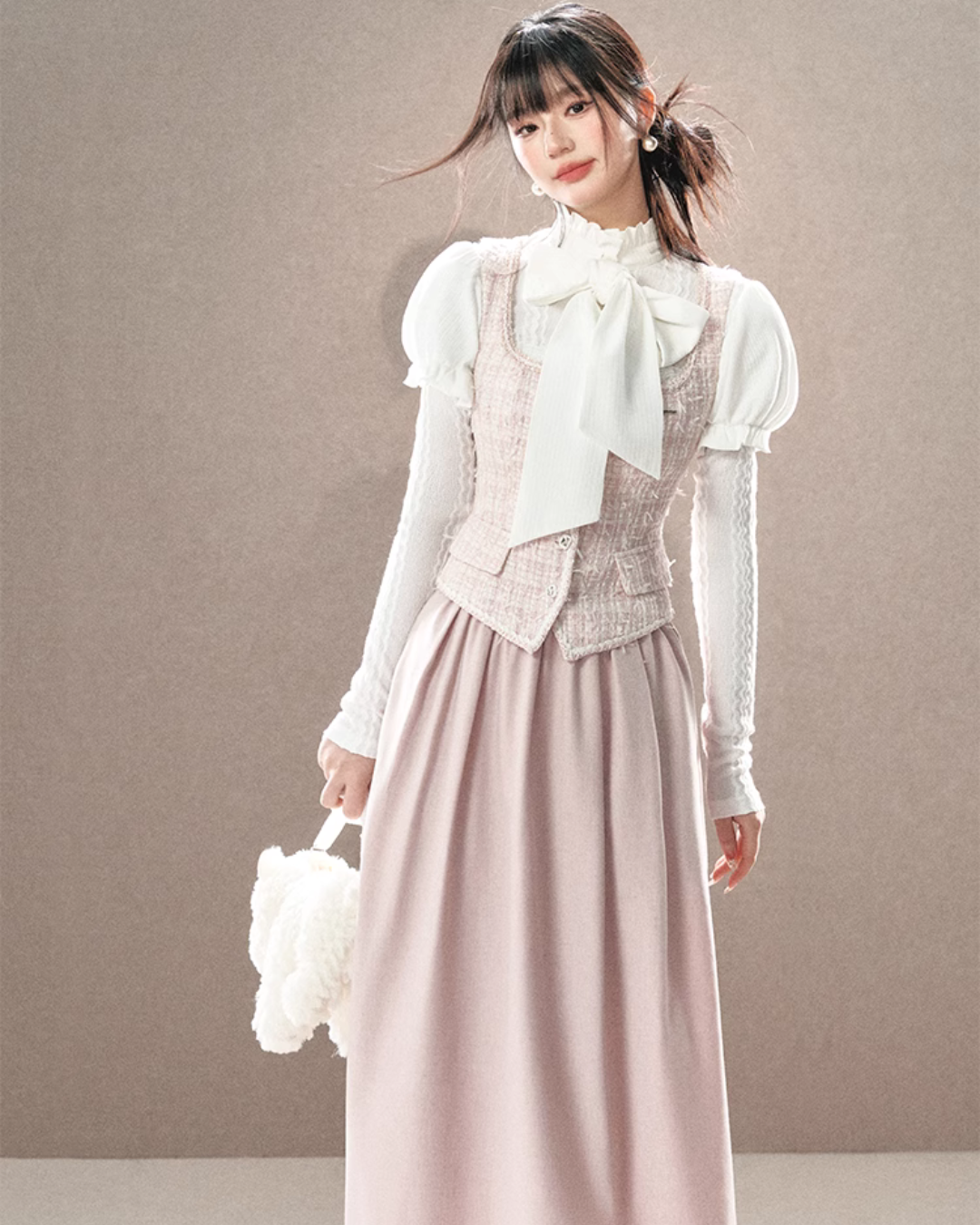 Girly Puff Sleeve Tops UNP0009