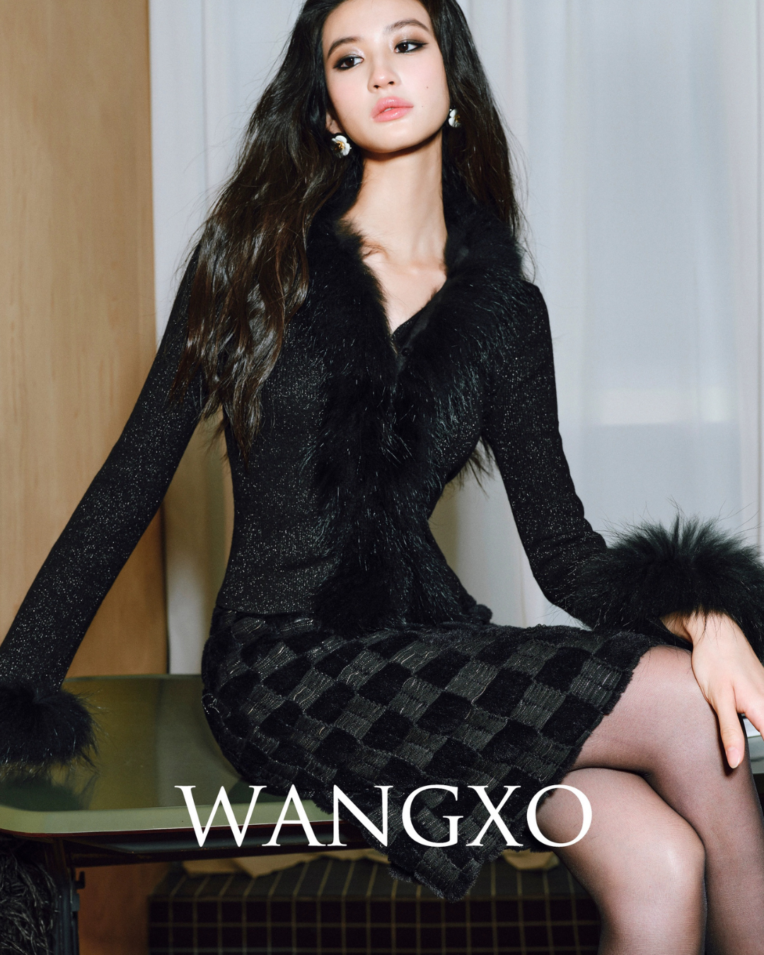 Fur Slim Fit Knitt Sweater WNG0004