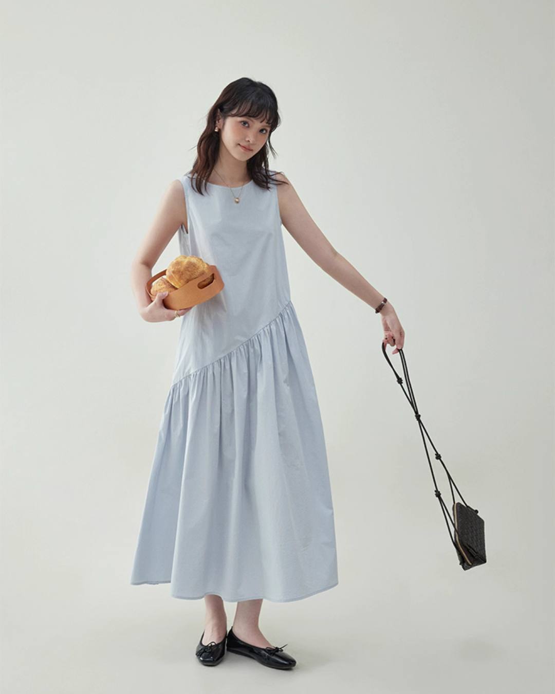 Asymmetrical Sleeveless Dress AMU0024