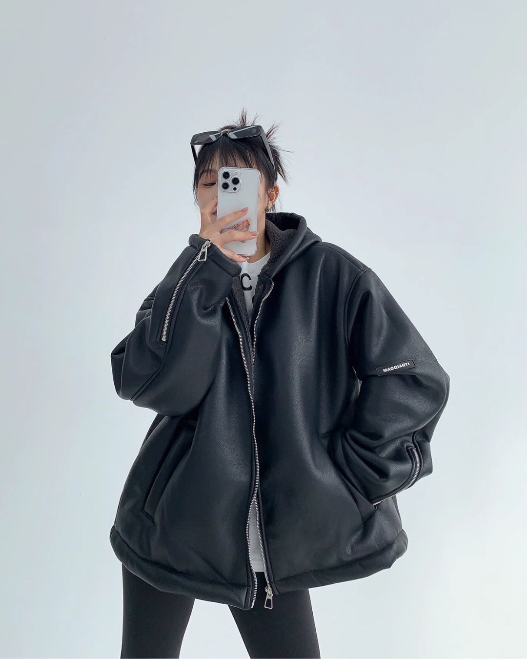 Oversized Boa Blouson YLS0570